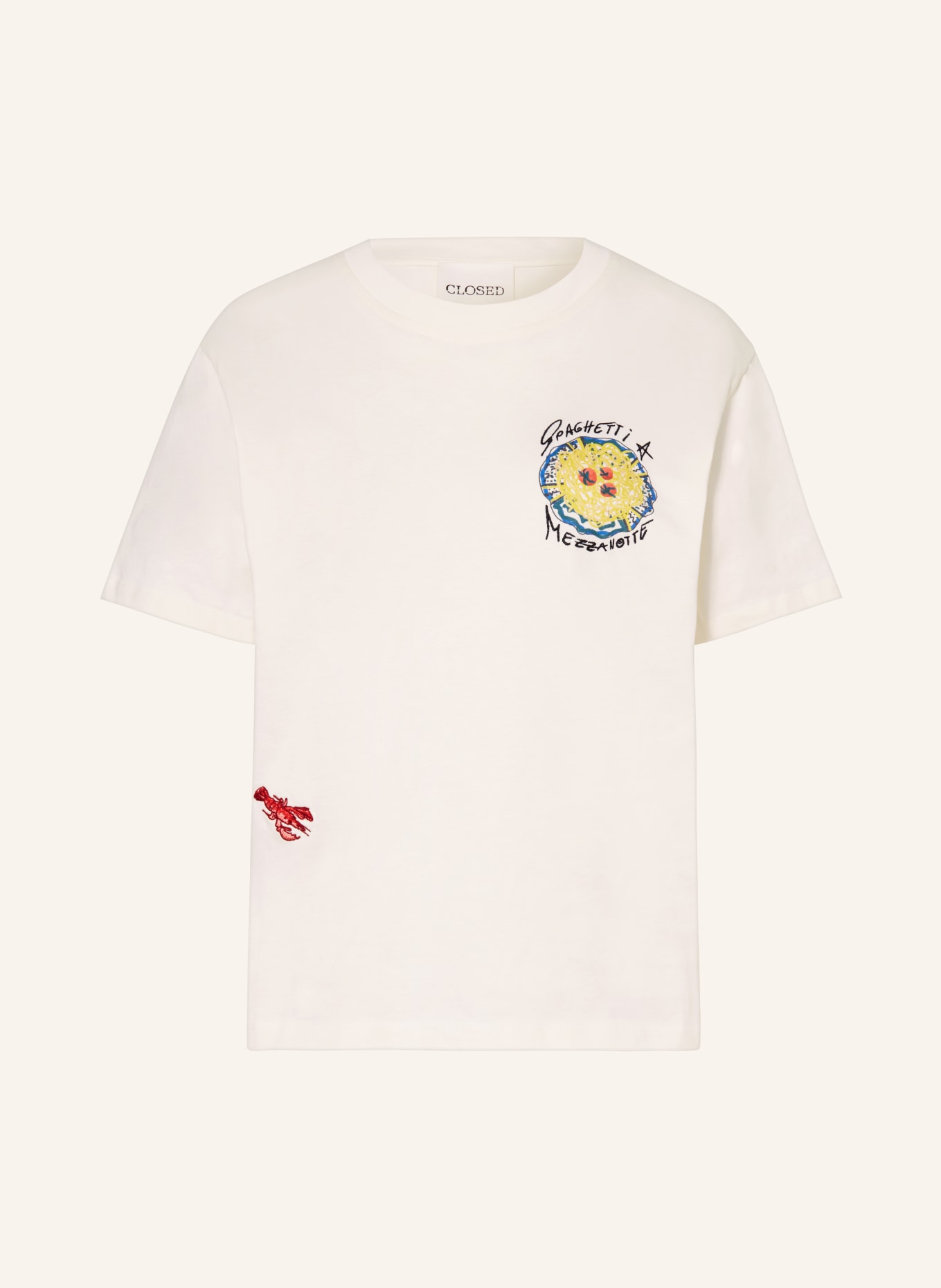 CLOSED T-Shirt, Farbe: CREME/ ROT/ GELB (Bild 1)