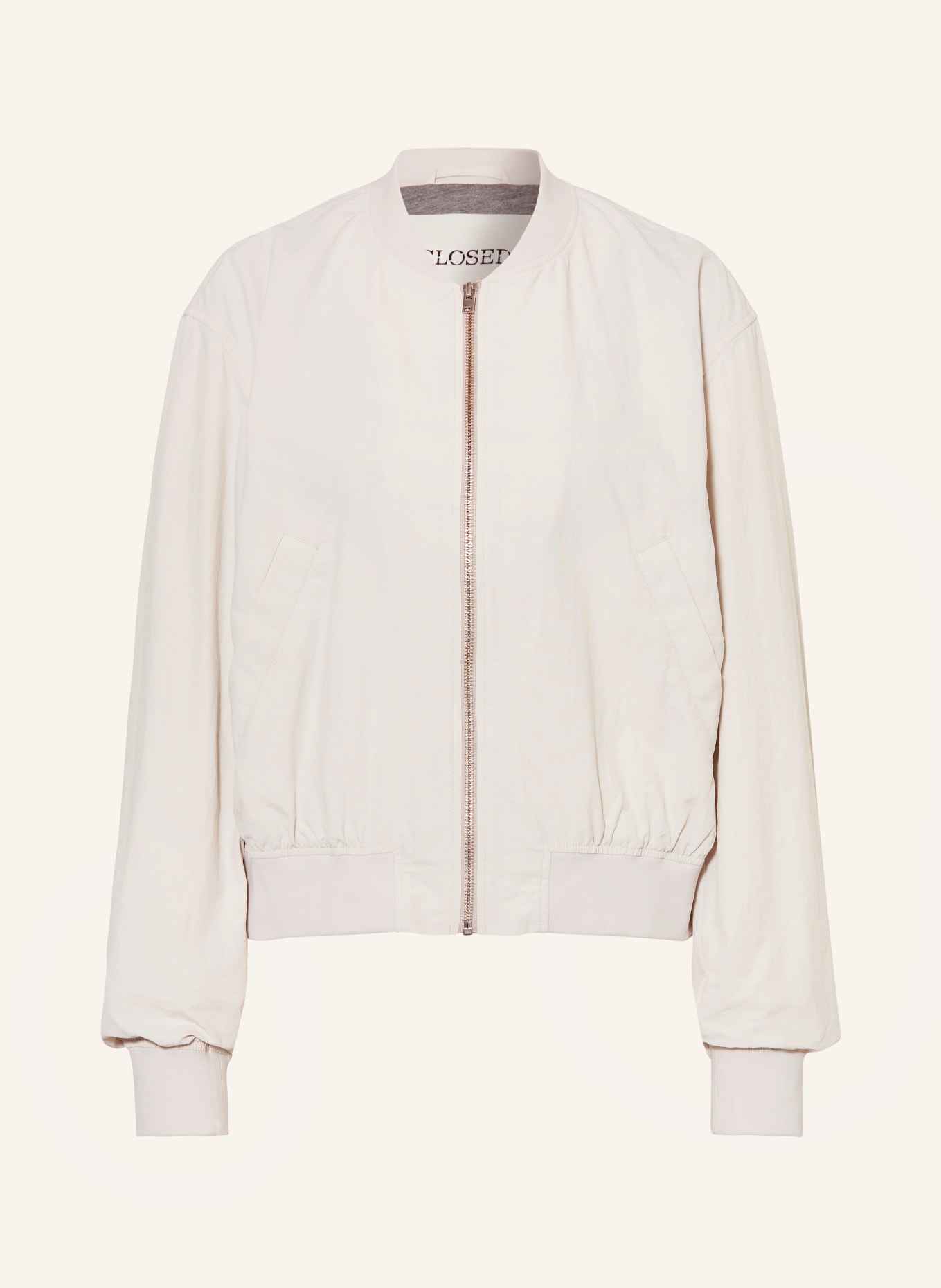 CLOSED Bomber jacket, Color: LIGHT GRAY (Image 1)