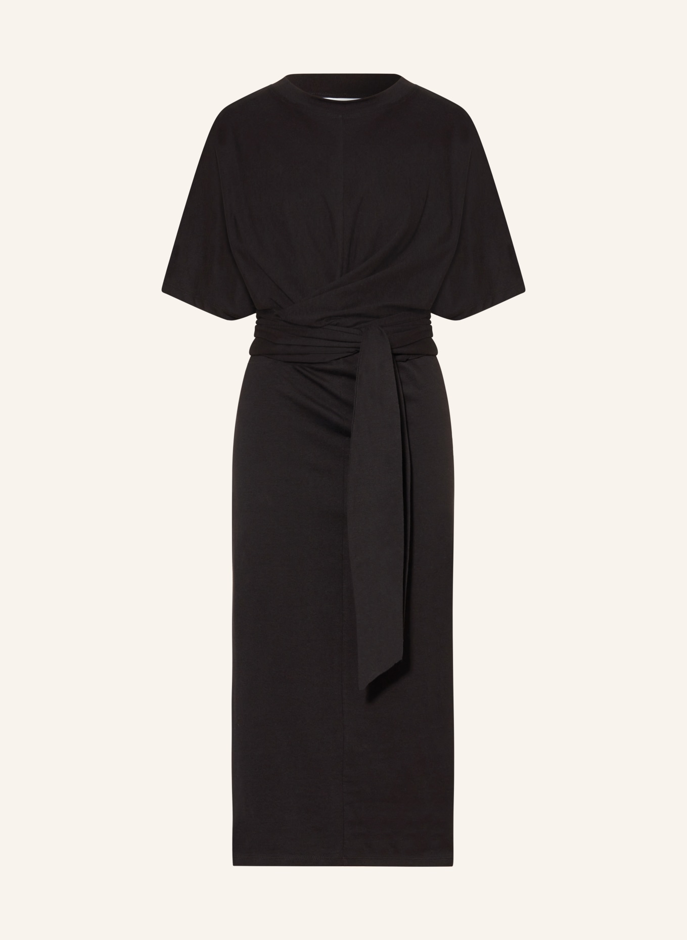 CLOSED Jersey dress in wrap look, Color: BLACK (Image 1)