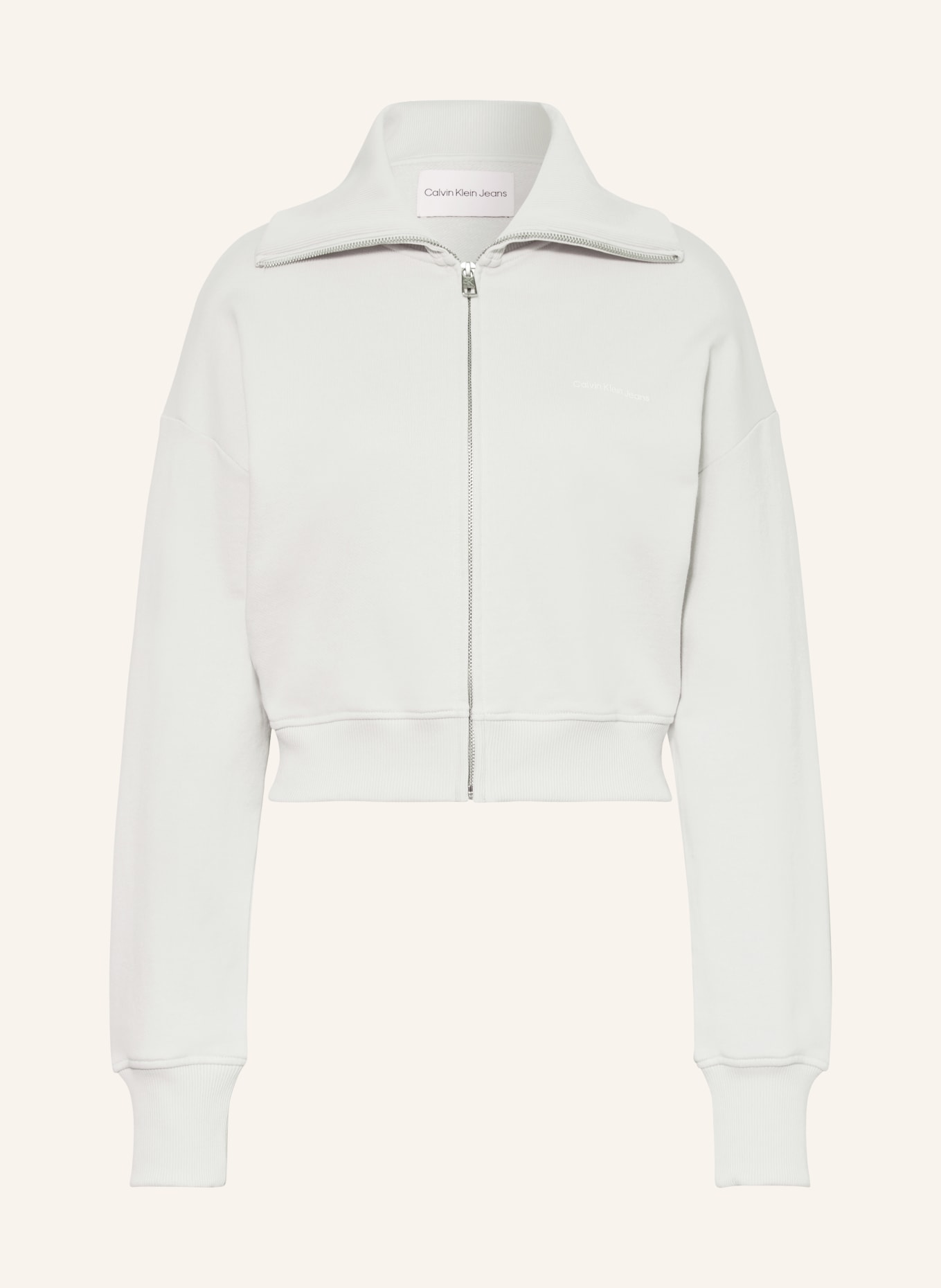 Calvin Klein Jeans Sweat jacket, Color: LIGHT GRAY (Image 1)