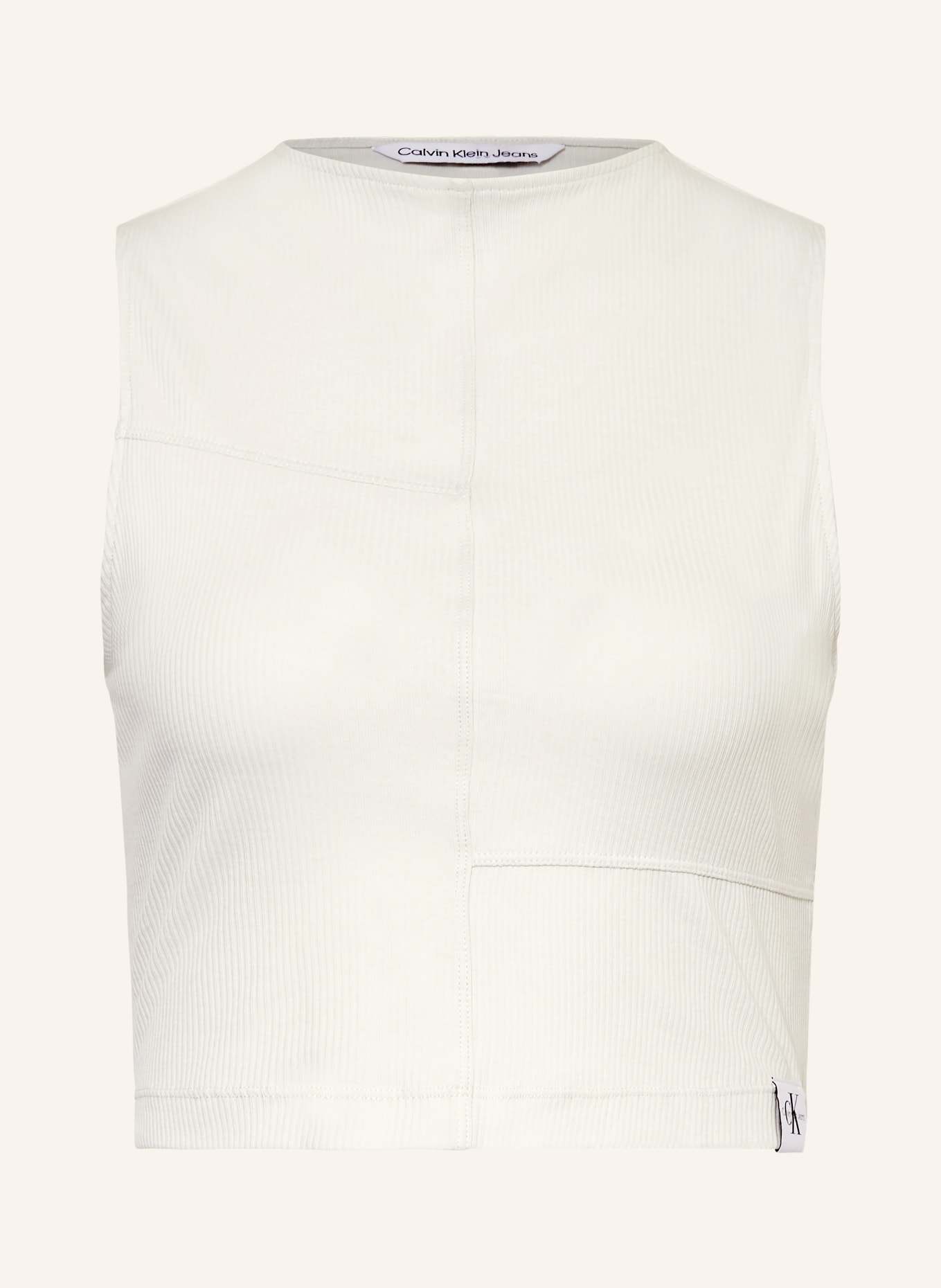 Calvin Klein Jeans Cropped-Top, Farbe: WEISS (Bild 1)