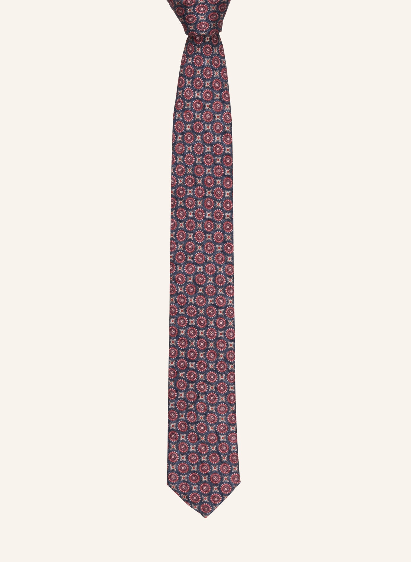 PAUL Krawatte, Farbe: DUNKELBLAU/ DUNKELROT/ BEIGE (Bild 2)