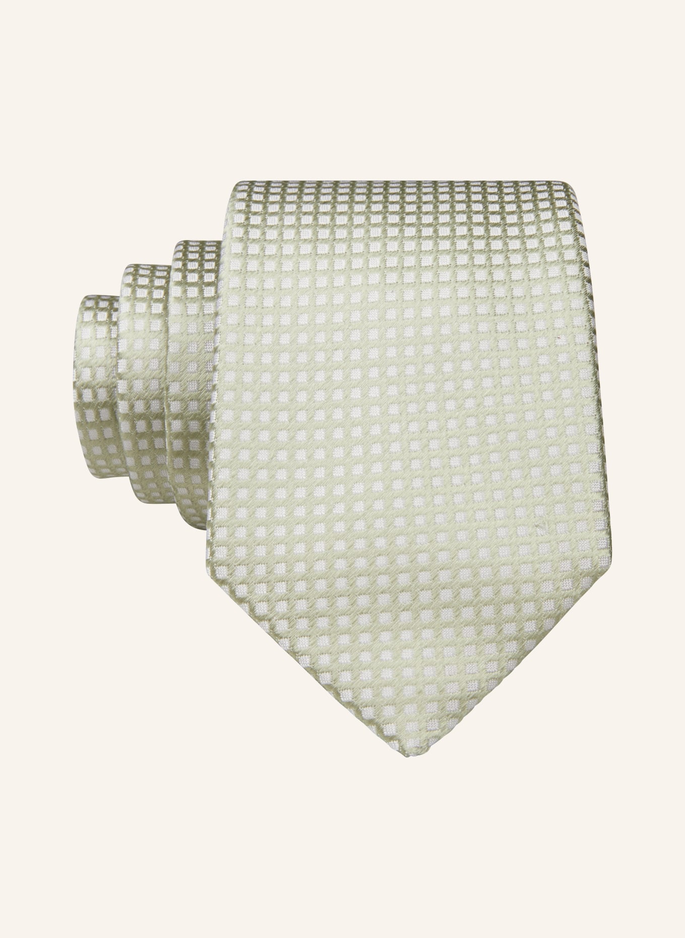 PAUL Kravata: SVĚTLE ZELENÁ / BÍLÁ
