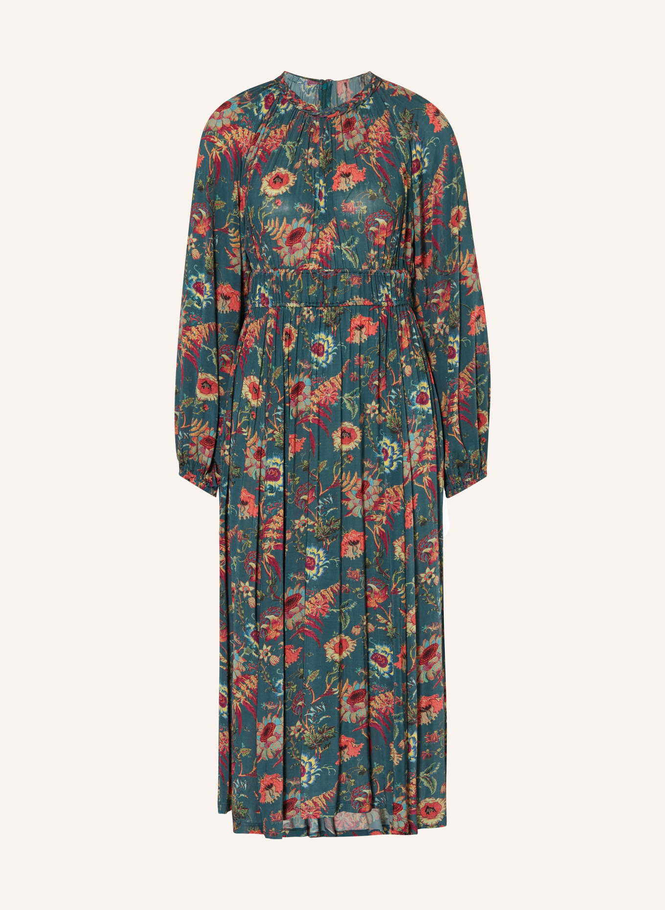 ULLA JOHNSON Kleid ESTELLA, Farbe: PETROL/ PINK/ HELLGRÜN (Bild 1)