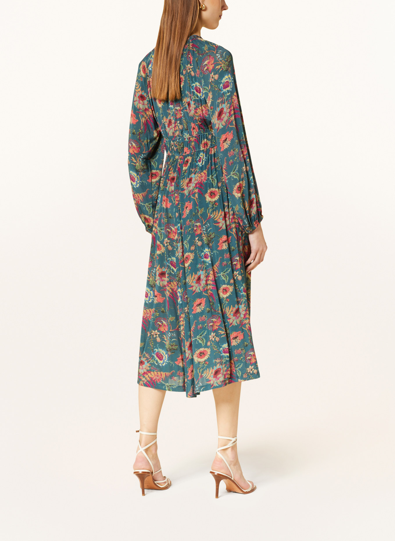 ULLA JOHNSON Kleid ESTELLA, Farbe: PETROL/ PINK/ HELLGRÜN (Bild 3)