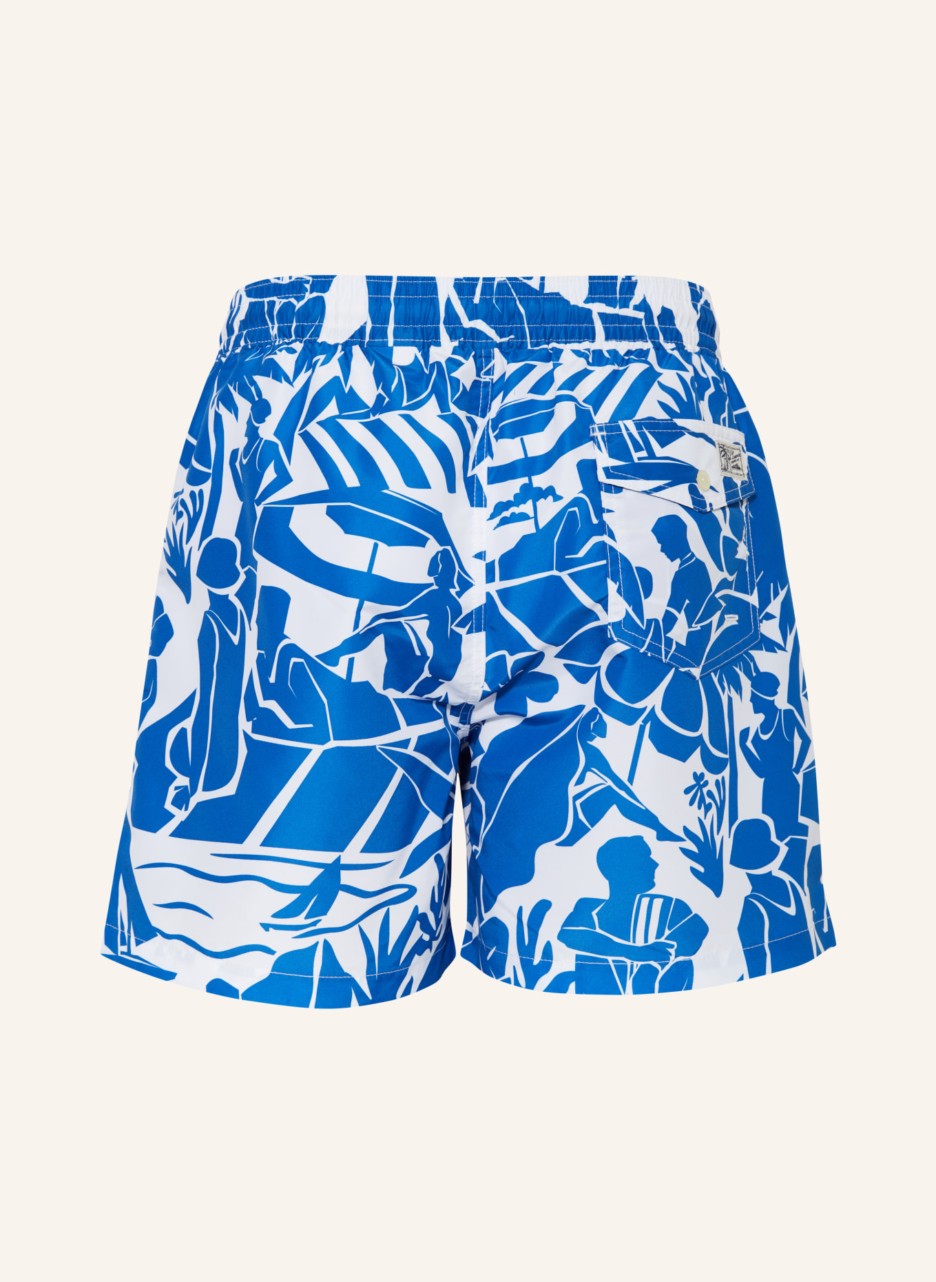 POLO RALPH LAUREN Swim shorts, Color: WHITE/ BLUE (Image 2)