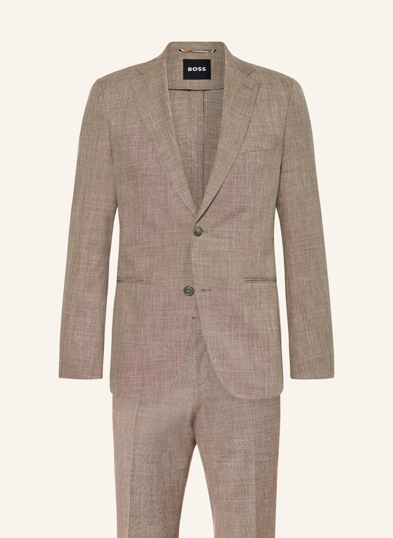 BOSS Suit HUGE slim fit, Color: BEIGE (Image 1)