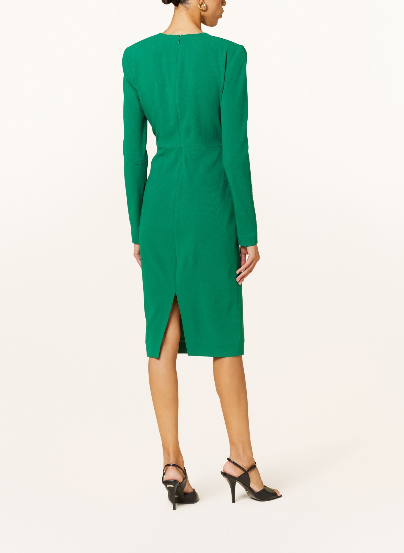 VICTORIABECKHAM Sheath dress, Color: GREEN (Image 3)