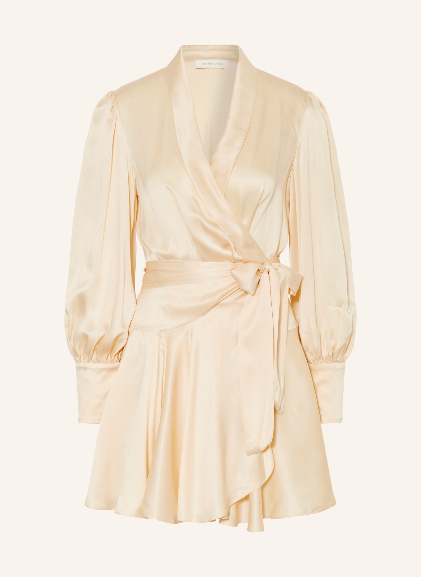 ZIMMERMANN Wrap dress made of silk, Color: DARK YELLOW (Image 1)