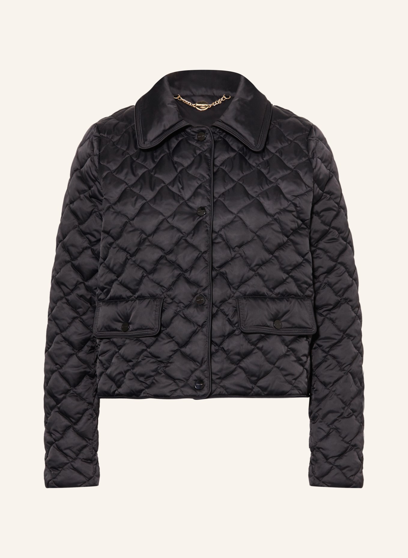 MARC CAIN Quilted jacket, Color: BLACK (Image 1)