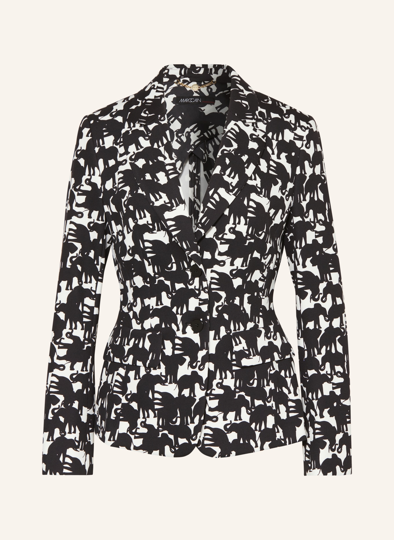 MARC CAIN Blazer, Color: 910 black and white (Image 1)