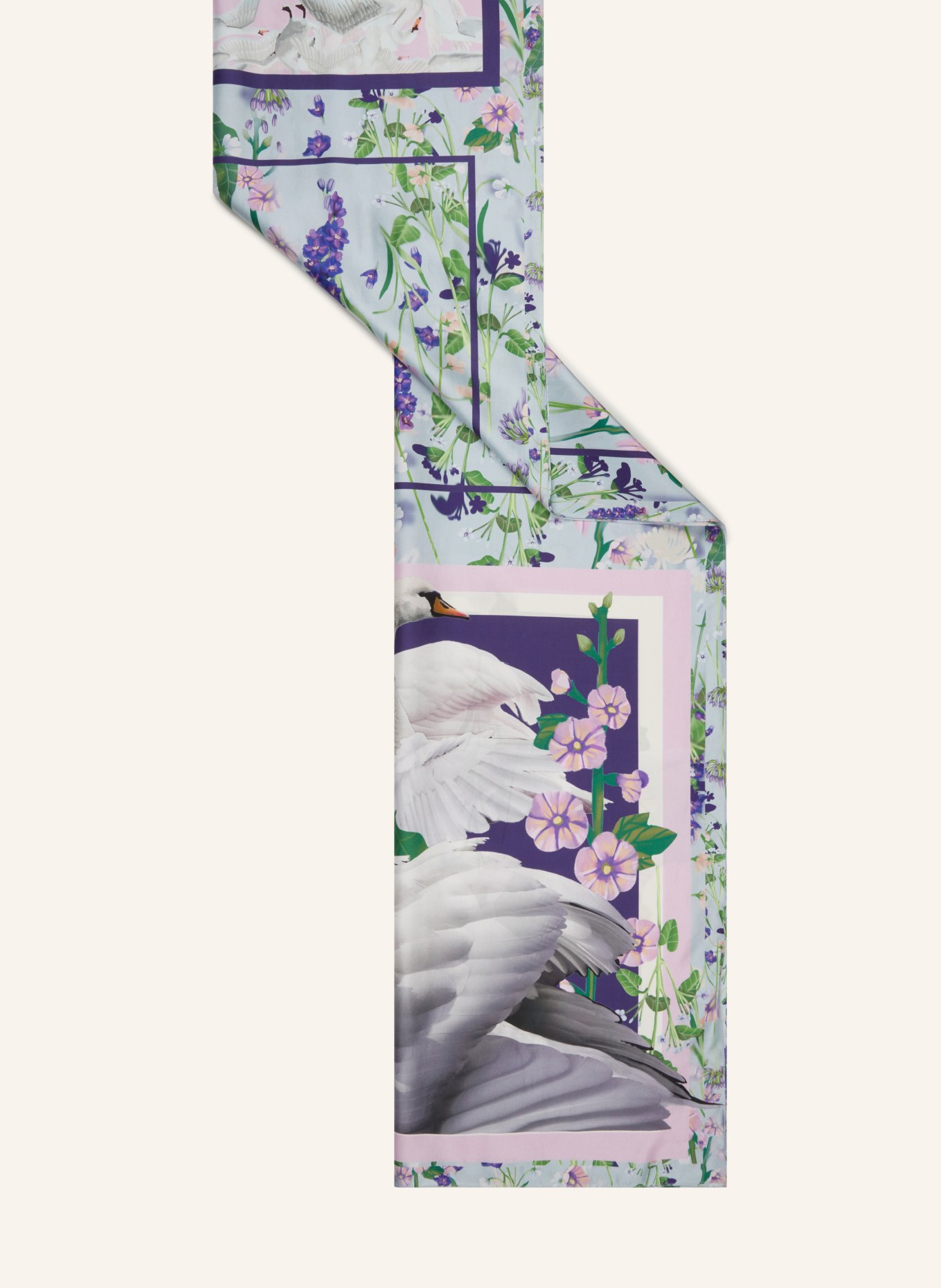 MARC CAIN Silk scarf, Color: 709 pink lavender (Image 2)