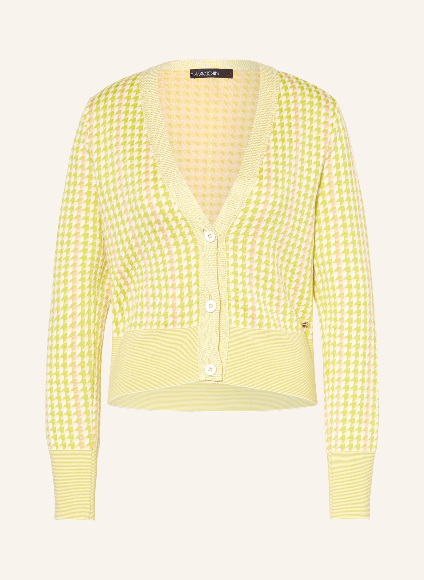 MARC CAIN Cardigan, Color: 420 pale lemon (Image 1)
