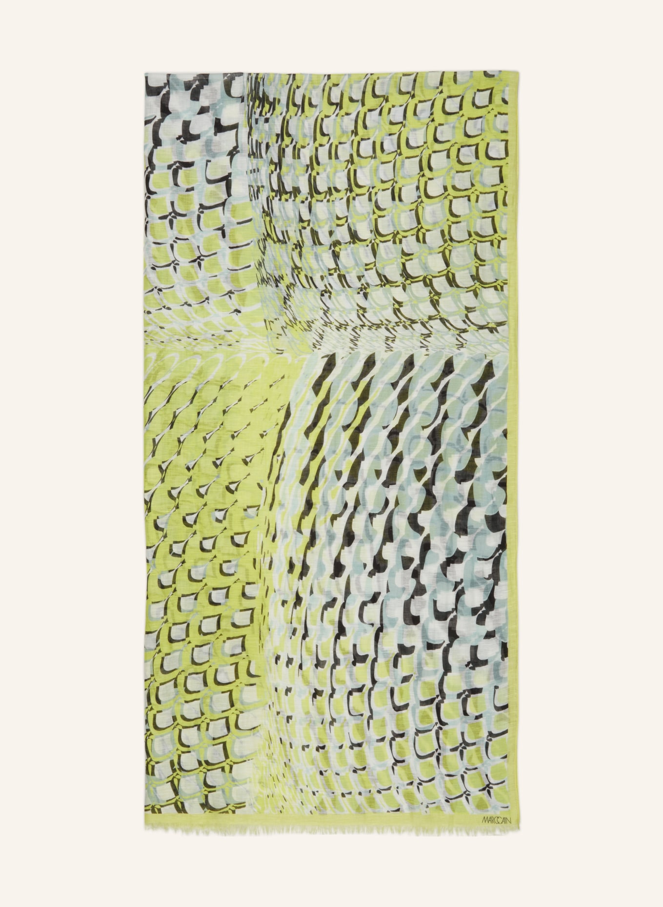MARC CAIN Schal mit Leinen, Farbe: 509 soft sage (Bild 1)