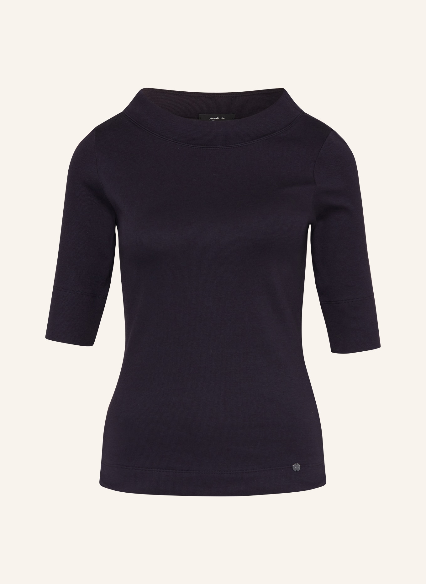 MARC CAIN Shirt with 3/4 sleeves, Color: 395 MIDNIGHT BLUE (Image 1)