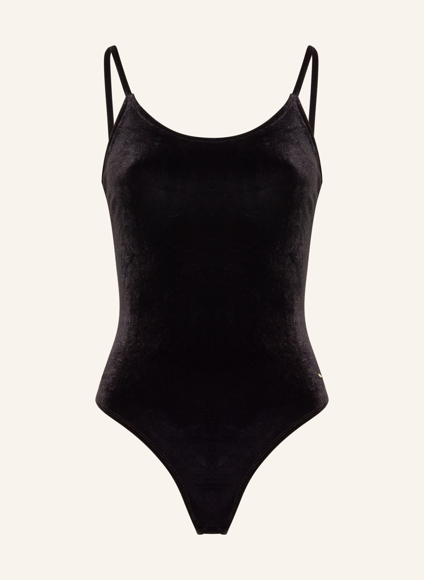 ANINE BING Velvet body ALISSA, Color: BLACK (Image 1)