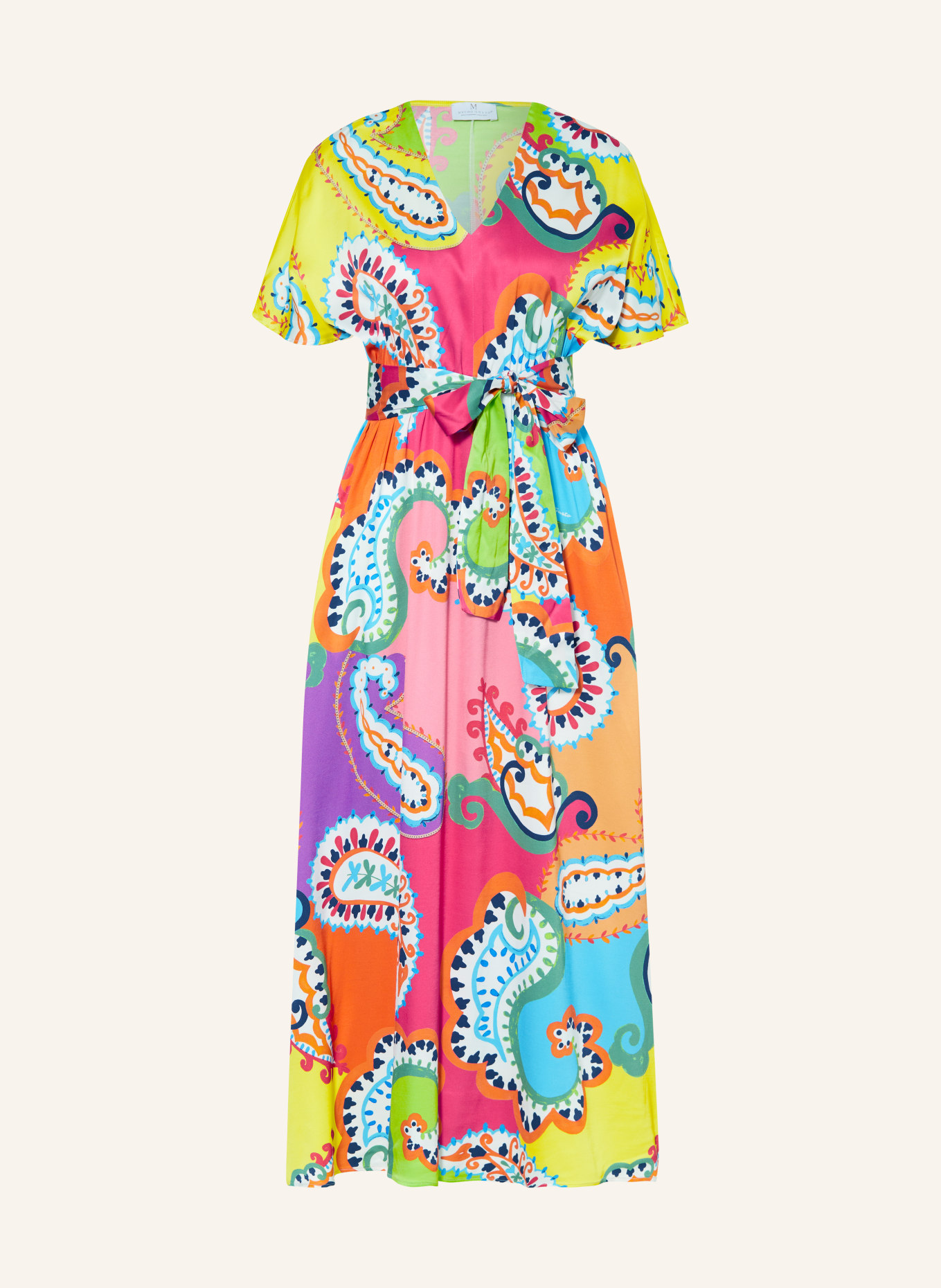 MUCHO GUSTO Dress LAGO MAGGIORE, Color: PINK/ YELLOW/ ORANGE (Image 1)