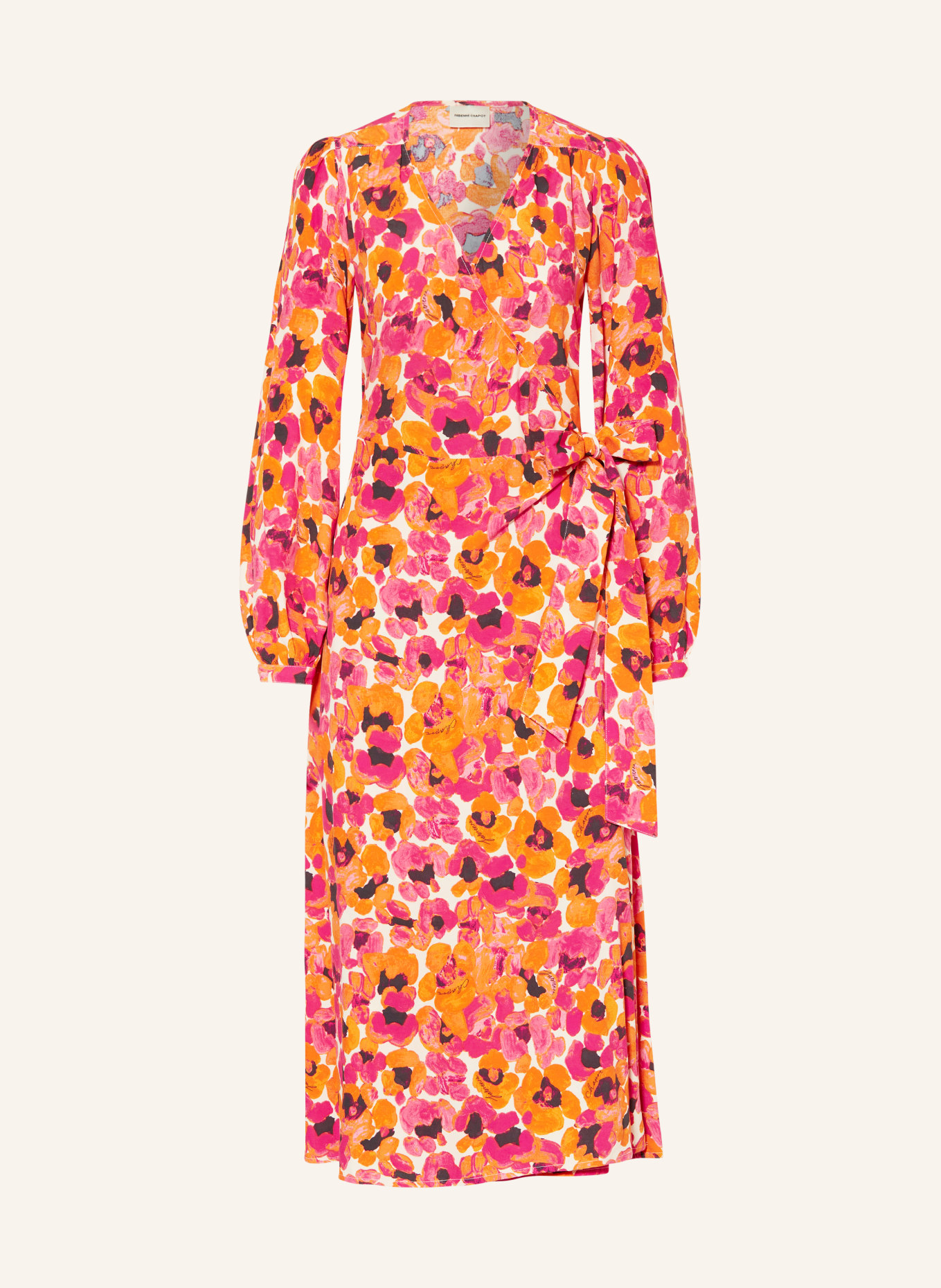 FABIENNE CHAPOT Wrap dress NIA, Color: PINK/ ORANGE (Image 1)