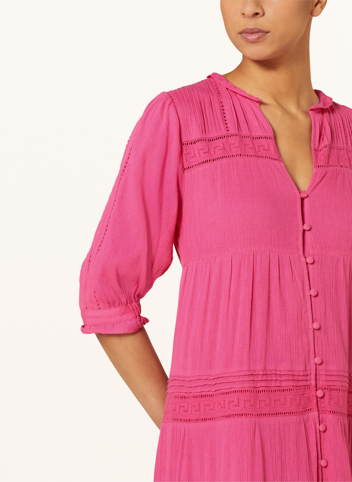 FABIENNE CHAPOT Dress KIRA with 3/4 sleeves, Color: PINK (Image 4)