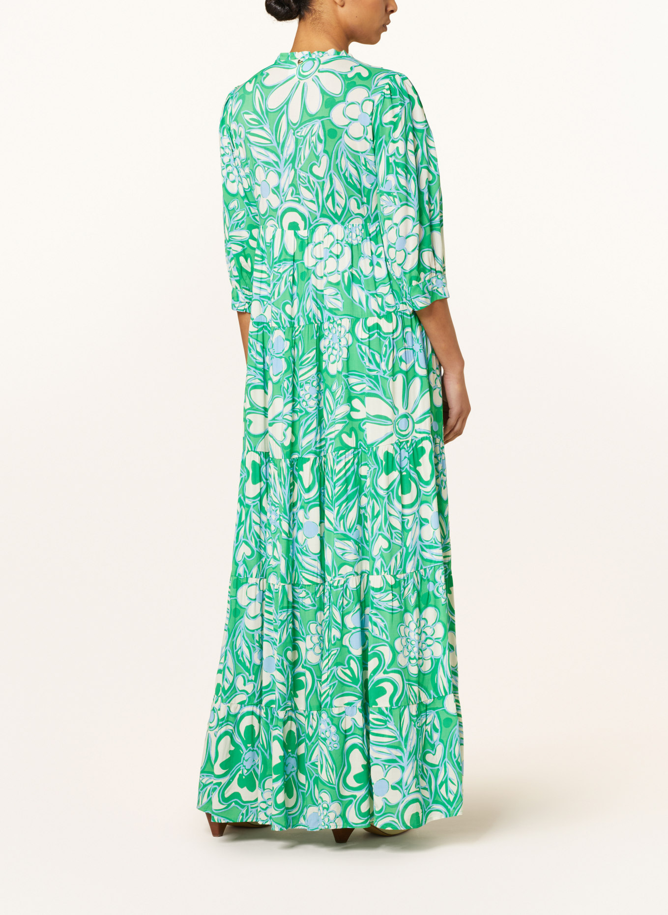 FABIENNE CHAPOT Kleid CALA mit 3/4-Arm, Farbe: GRÜN/ WEISS/ HELLBLAU (Bild 3)