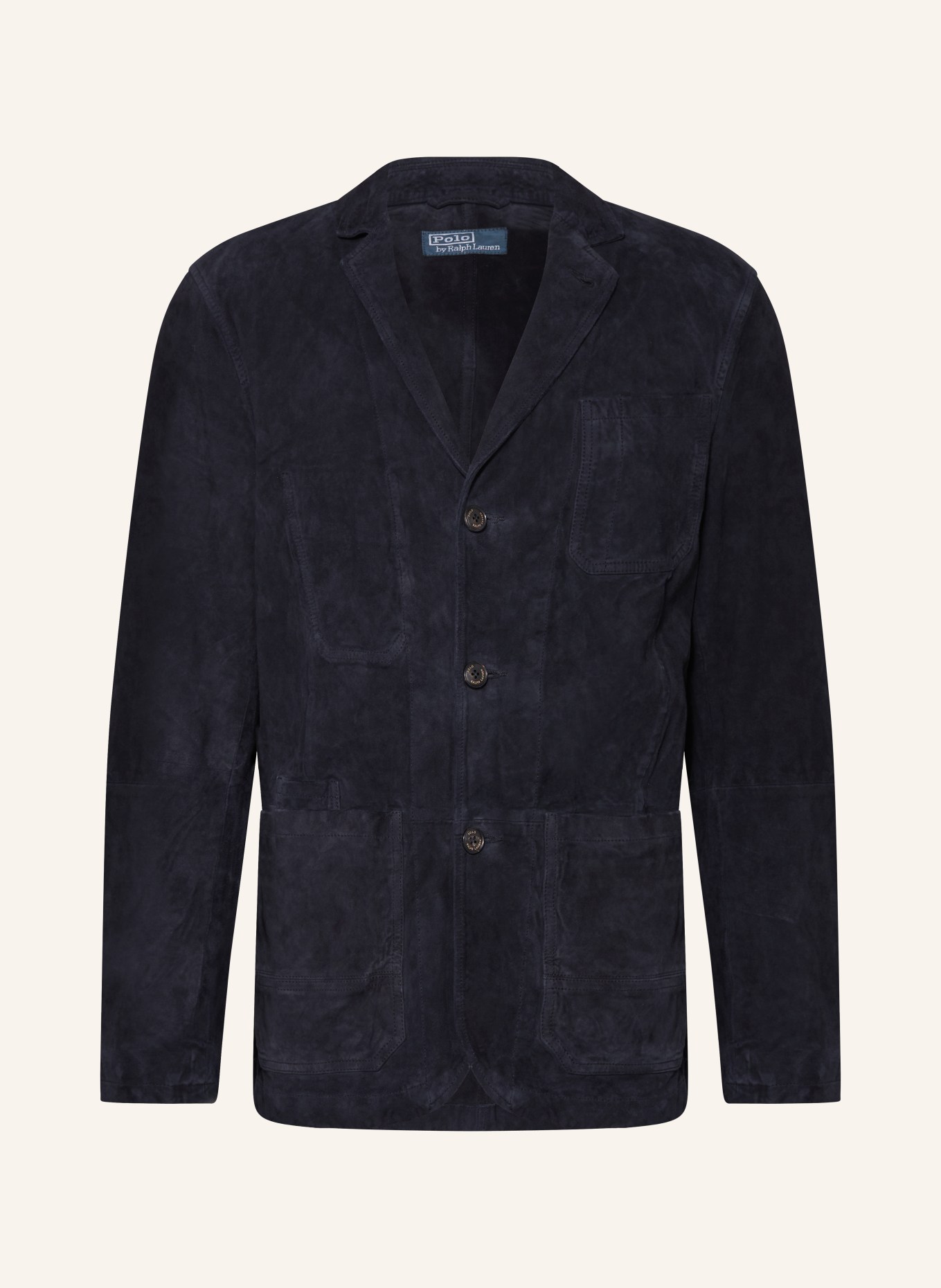 POLO RALPH LAUREN Leather jacket, Color: DARK BLUE (Image 1)