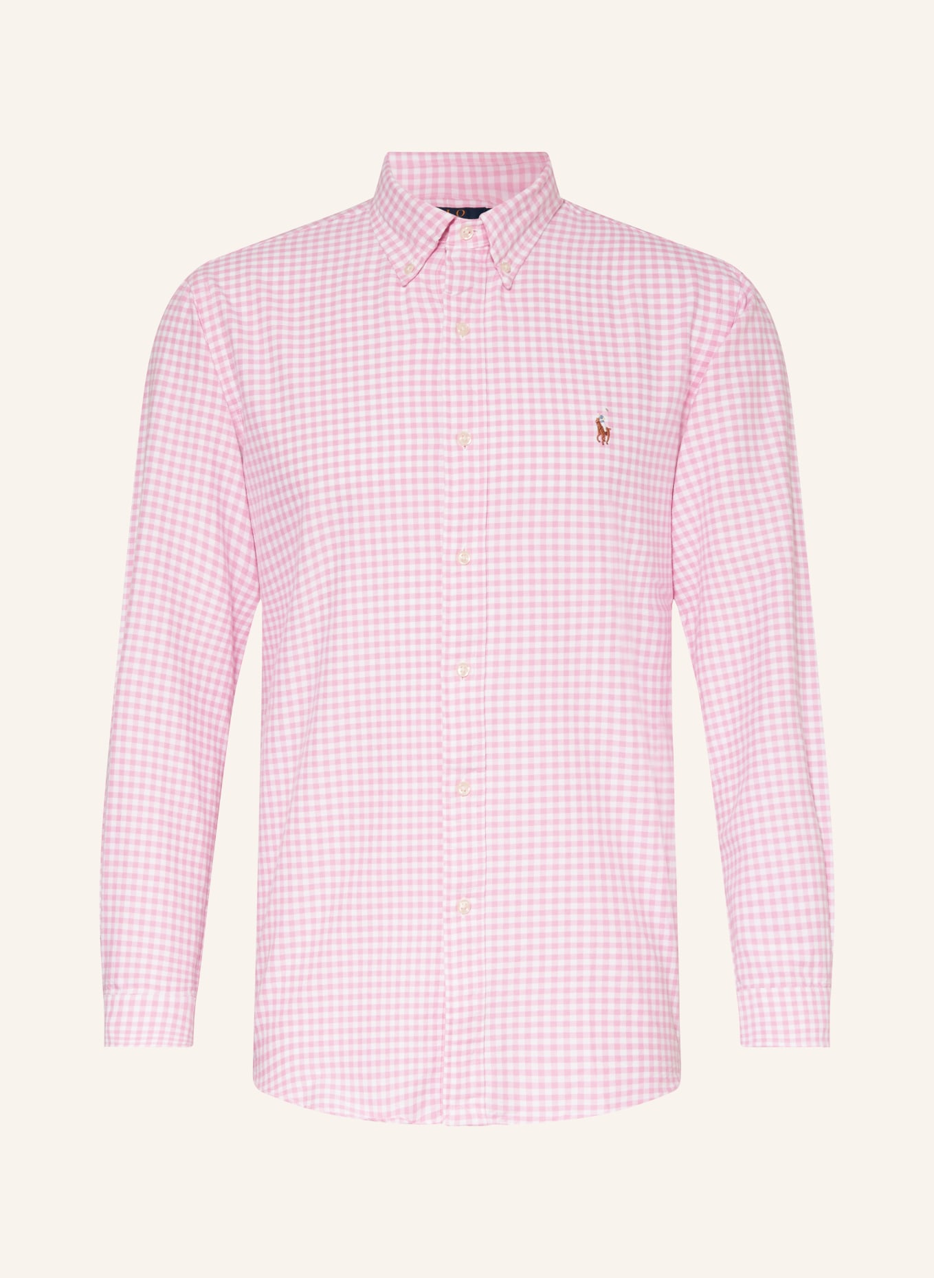 POLO RALPH LAUREN Oxfordhemd Custom Fit, Farbe: PINK/ WEISS (Bild 1)
