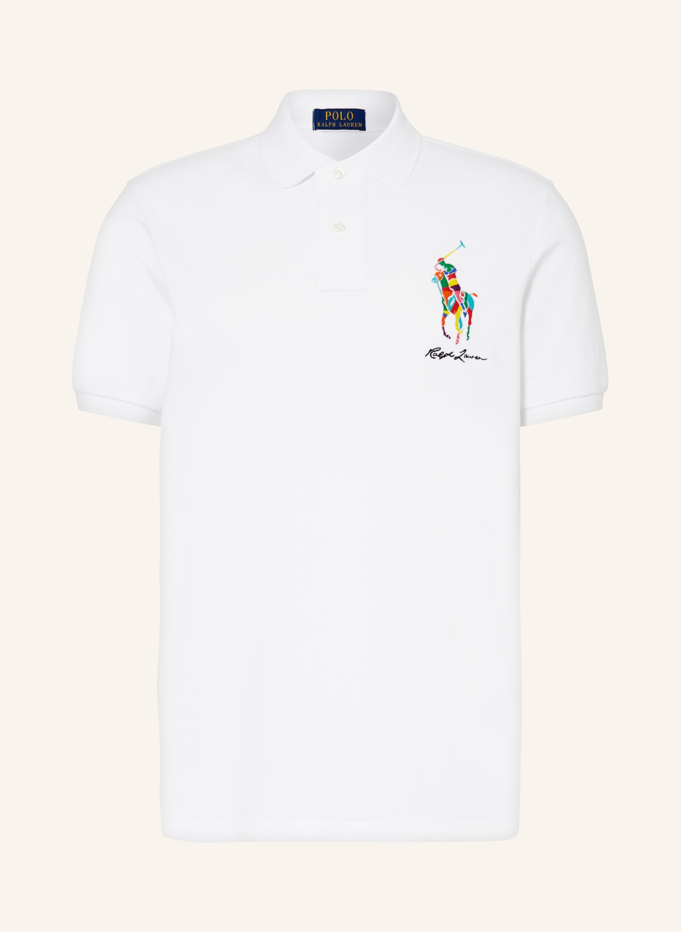 POLO RALPH LAUREN Piqué-Poloshirt Classic Fit, Farbe: WEISS(Bild null)