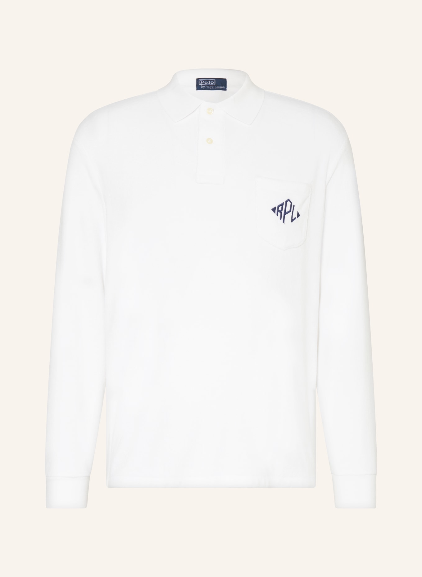 POLO RALPH LAUREN Terry cloth polo shirt, Color: WHITE(Image null)