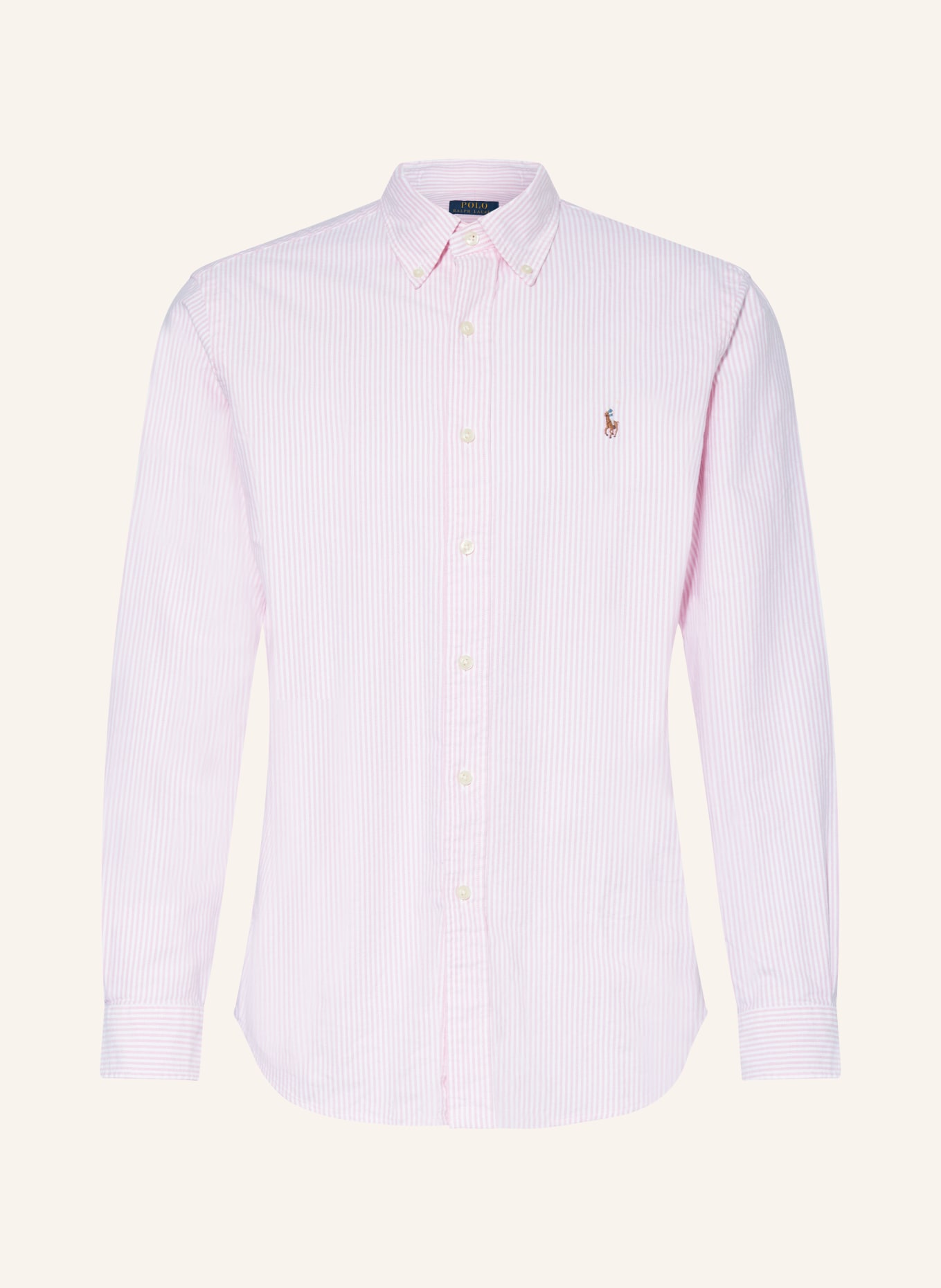 POLO RALPH LAUREN Oxfordhemd Custom Fit, Farbe: ROSÉ/ WEISS (Bild 1)