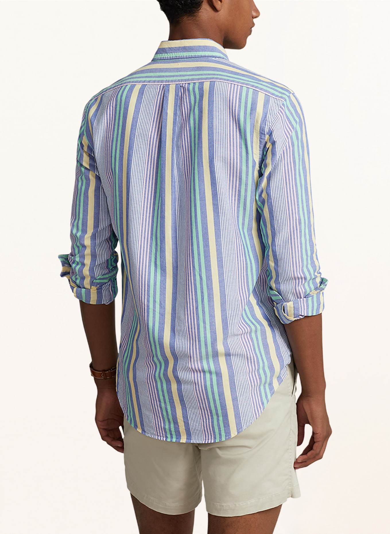 POLO RALPH LAUREN Oxford shirt custom fit, Color: YELLOW/ LIGHT BLUE/ MINT (Image 3)