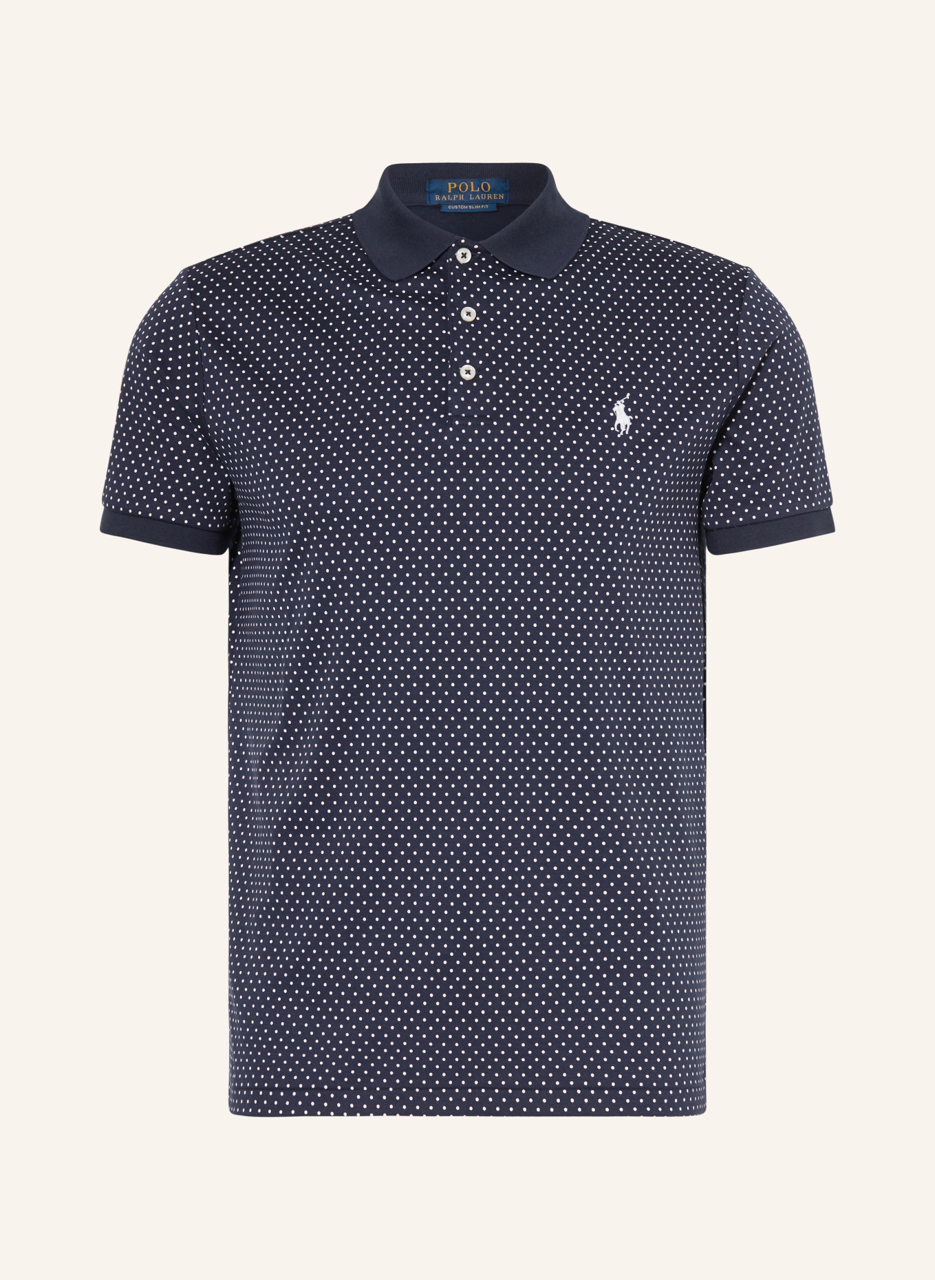 POLO RALPH LAUREN Jersey-Poloshirt Custom Slim Fit, Farbe: DUNKELBLAU (Bild 1)