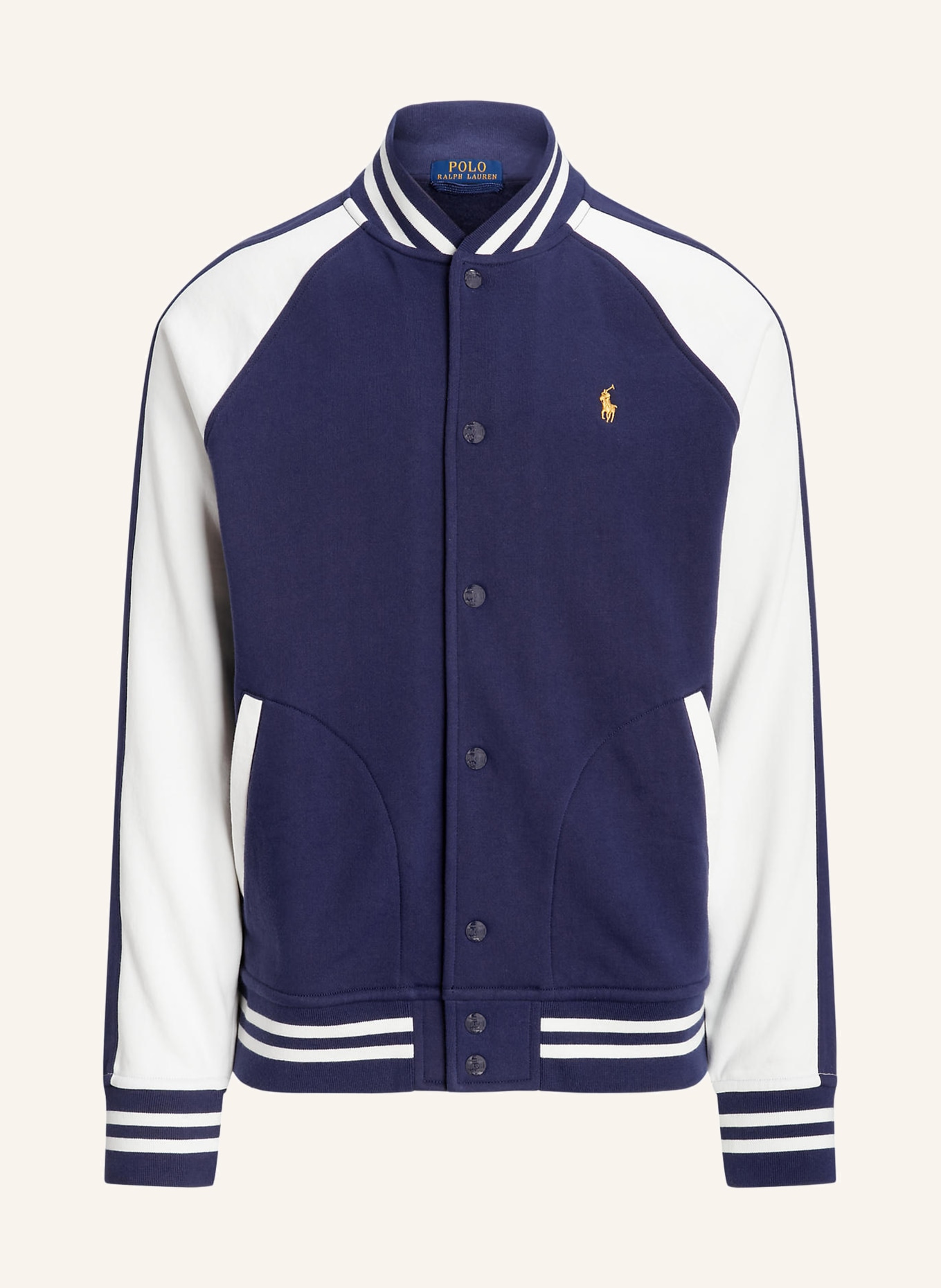 POLO RALPH LAUREN College jacket, Color: DARK BLUE/ WHITE (Image 1)