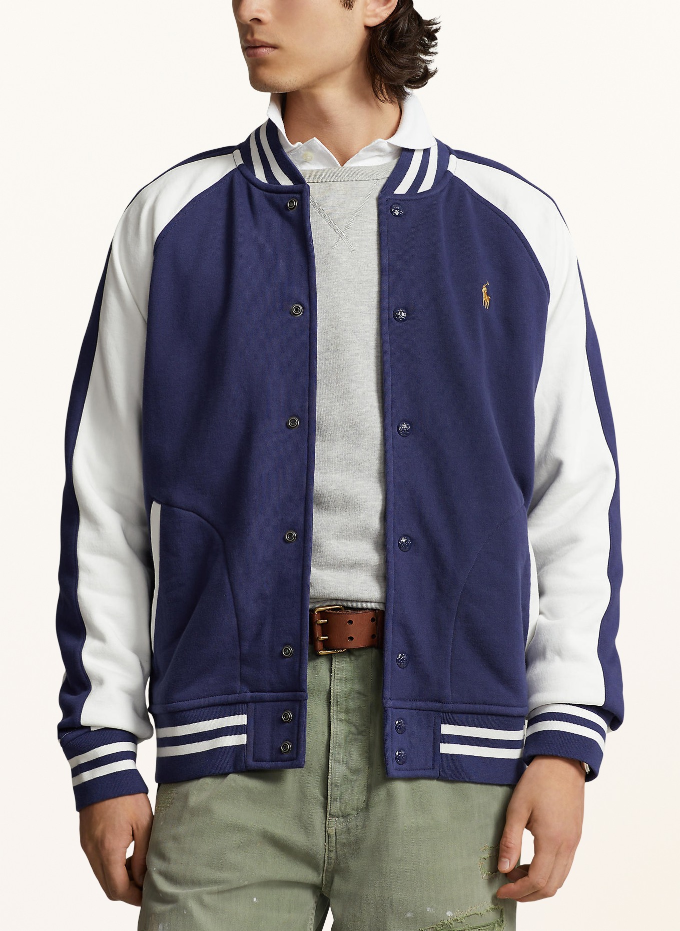 POLO RALPH LAUREN College jacket, Color: DARK BLUE/ WHITE (Image 4)
