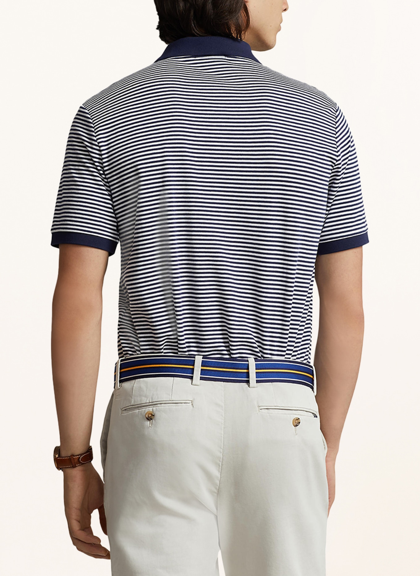 POLO RALPH LAUREN Knitted polo shirt, Color: DARK BLUE/ WHITE (Image 3)