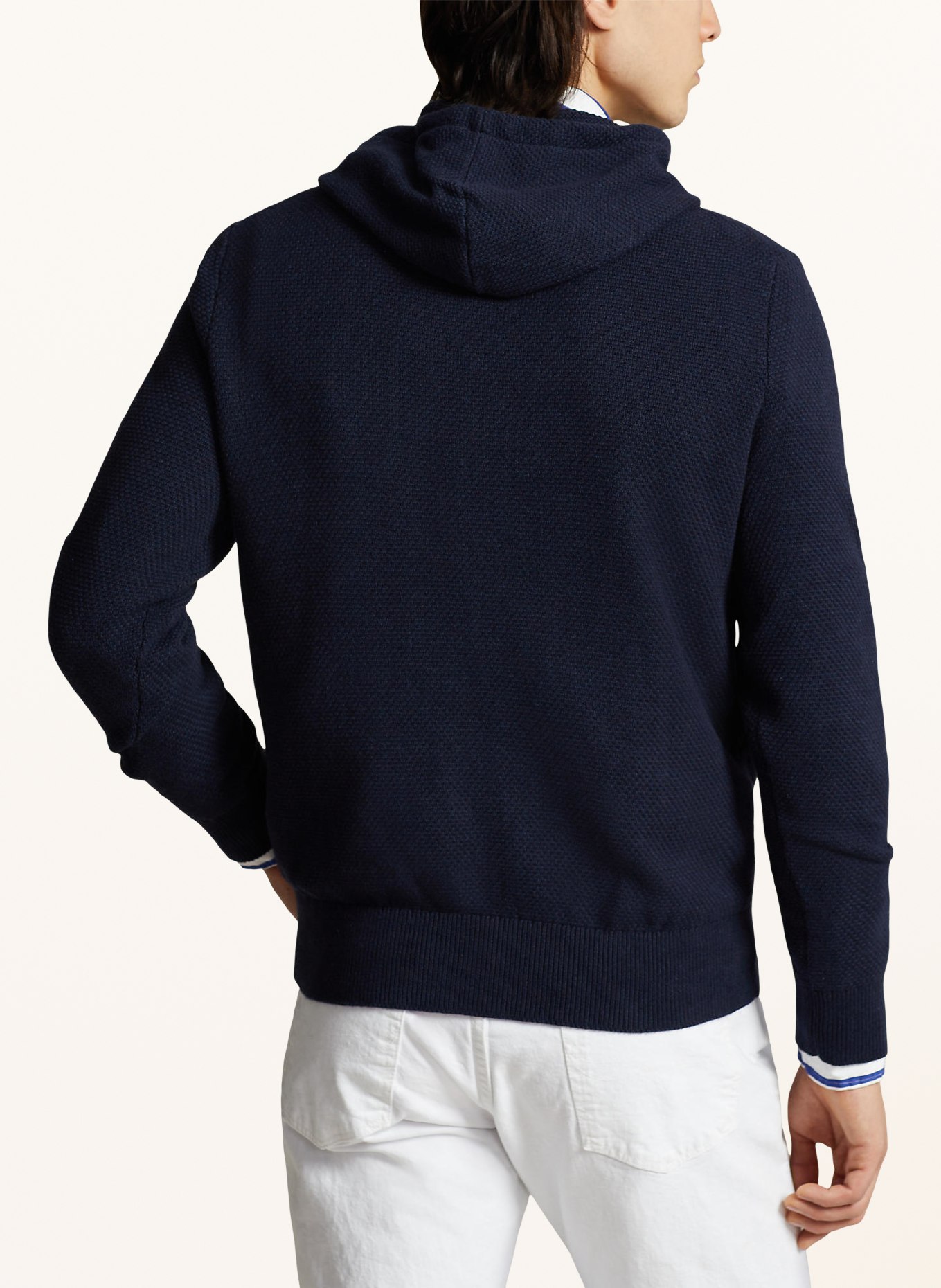 POLO RALPH LAUREN Knit hoodie, Color: DARK BLUE (Image 3)