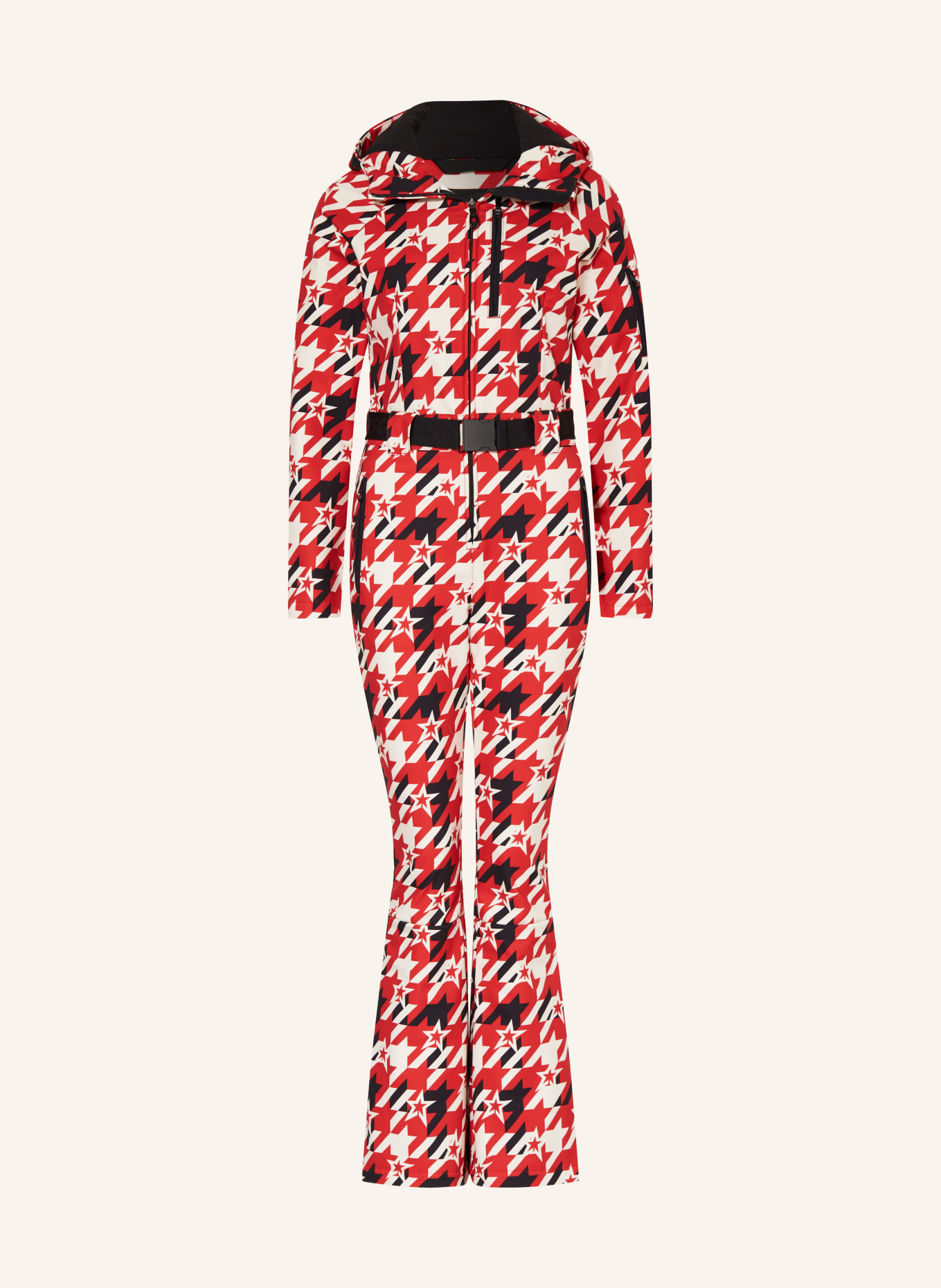 BOSS Ski overalls, Color: RED/ CREAM/ BLACK (Image 1)