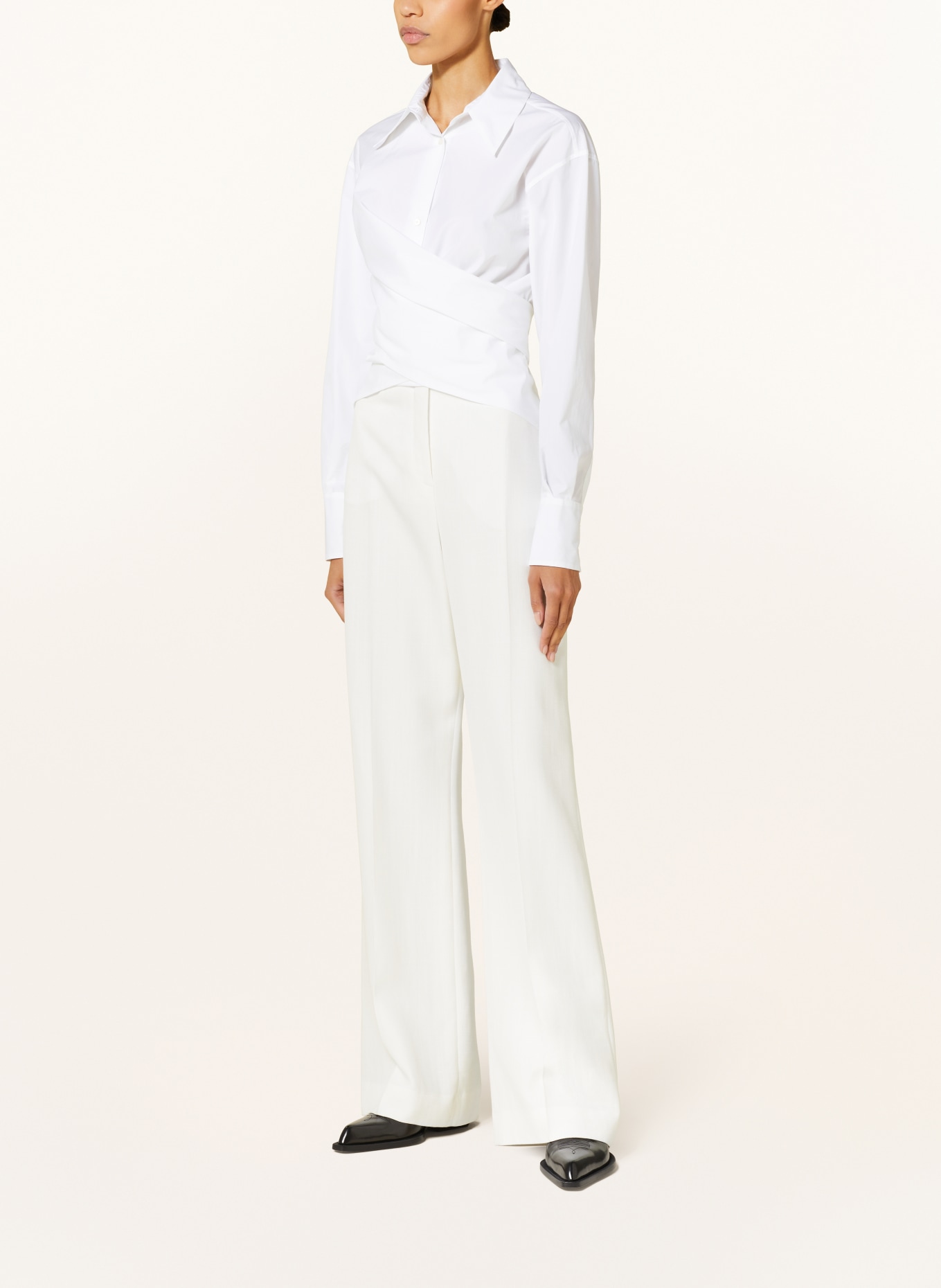 FABIANA FILIPPI Wrap blouse, Color: WHITE (Image 2)