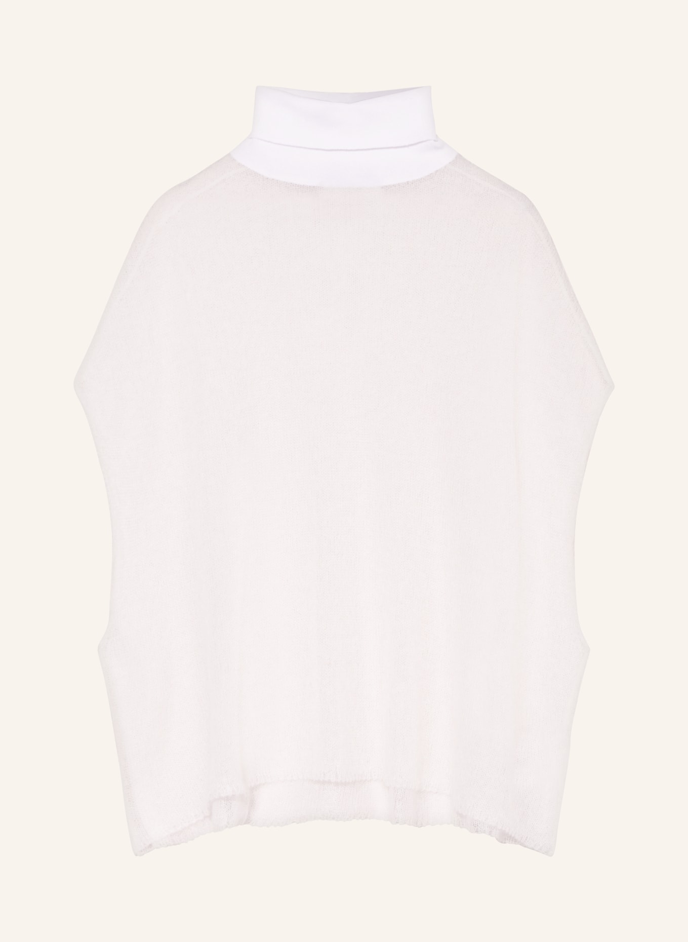 FABIANA FILIPPI Sweater vest with mohair, Color: WHITE (Image 1)