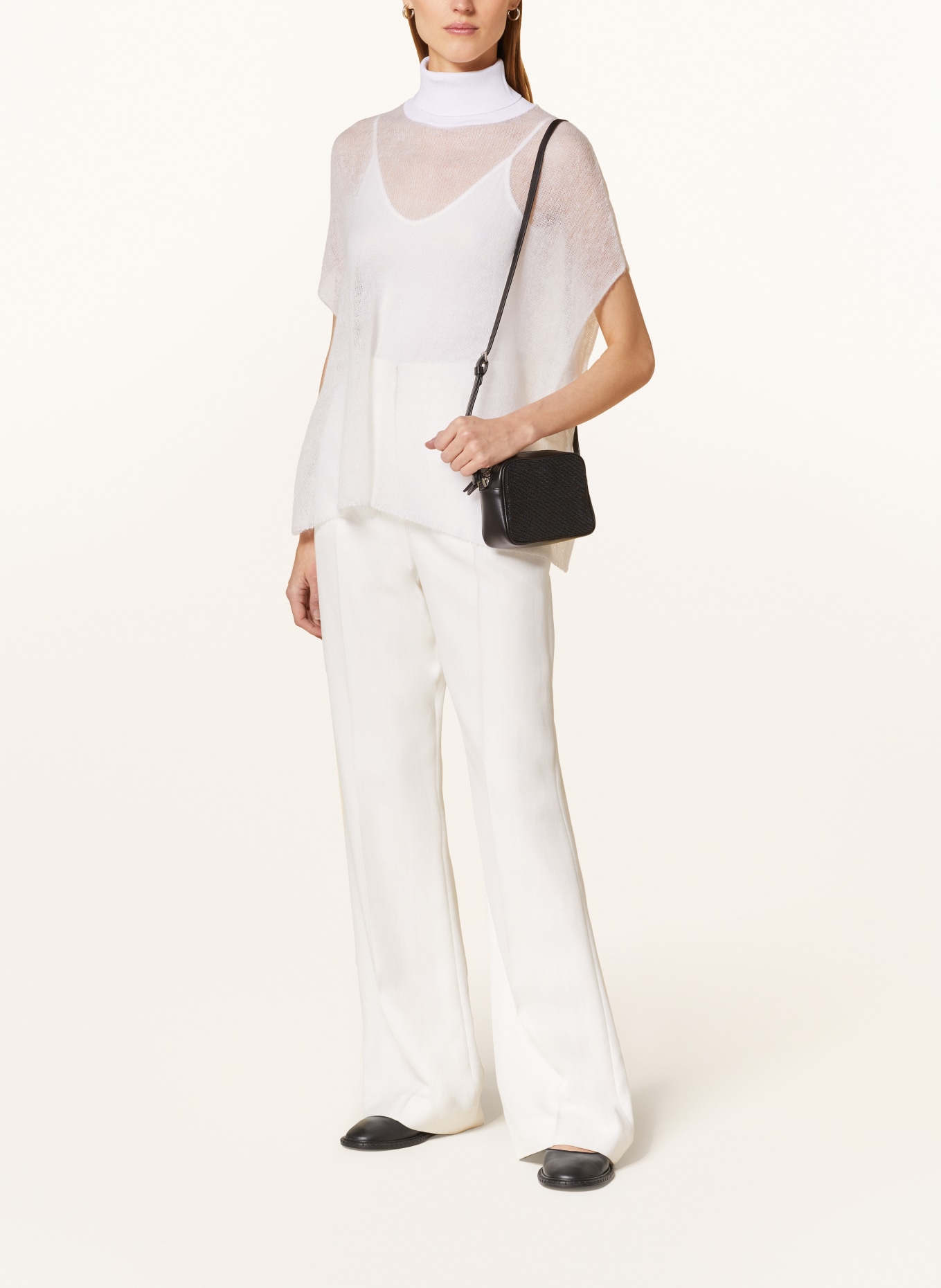 FABIANA FILIPPI Sweater vest with mohair, Color: WHITE (Image 2)