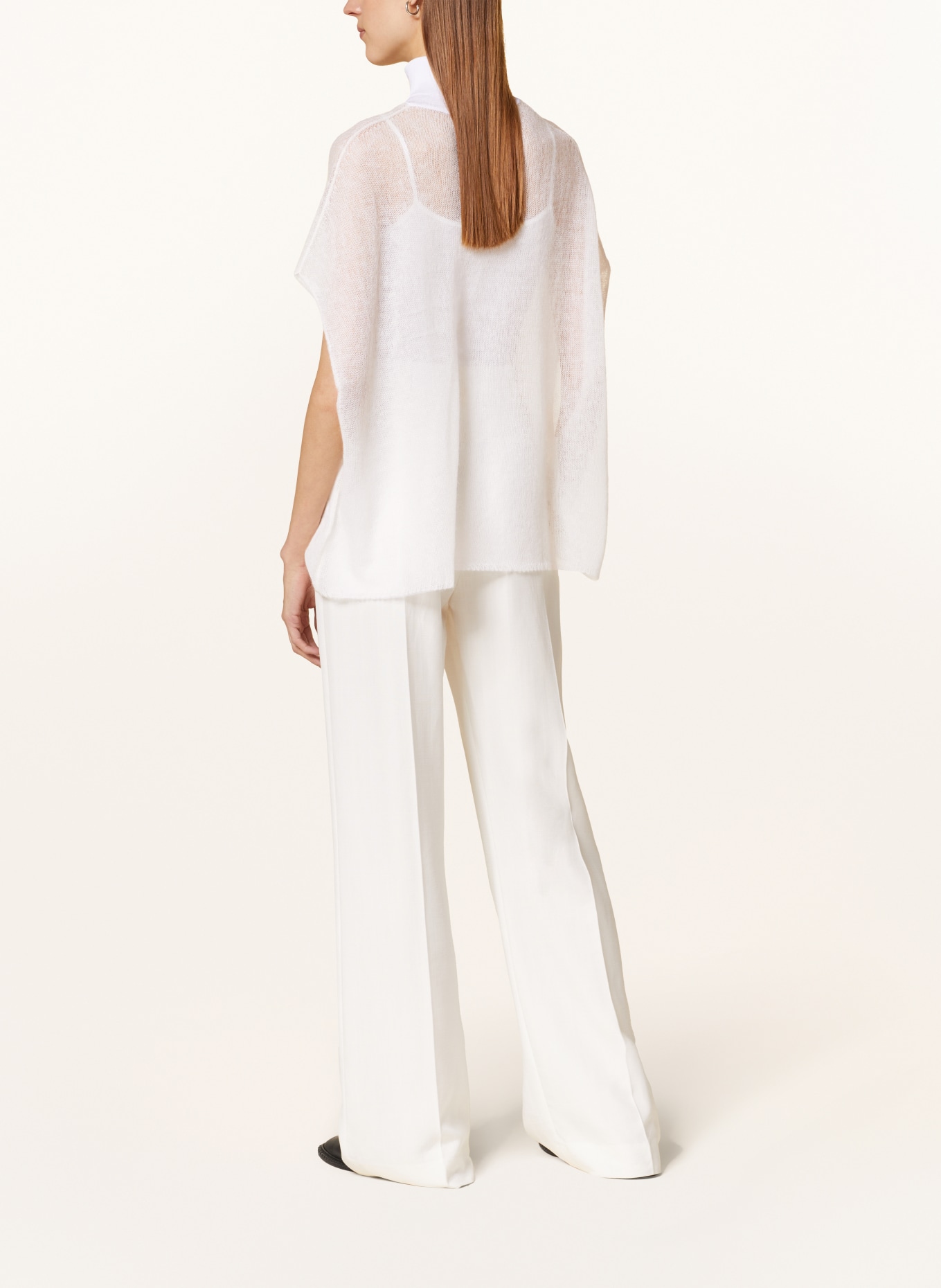 FABIANA FILIPPI Sweater vest with mohair, Color: WHITE (Image 3)