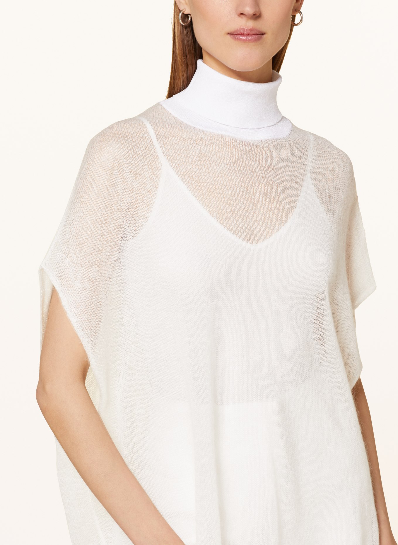 FABIANA FILIPPI Sweater vest with mohair, Color: WHITE (Image 4)