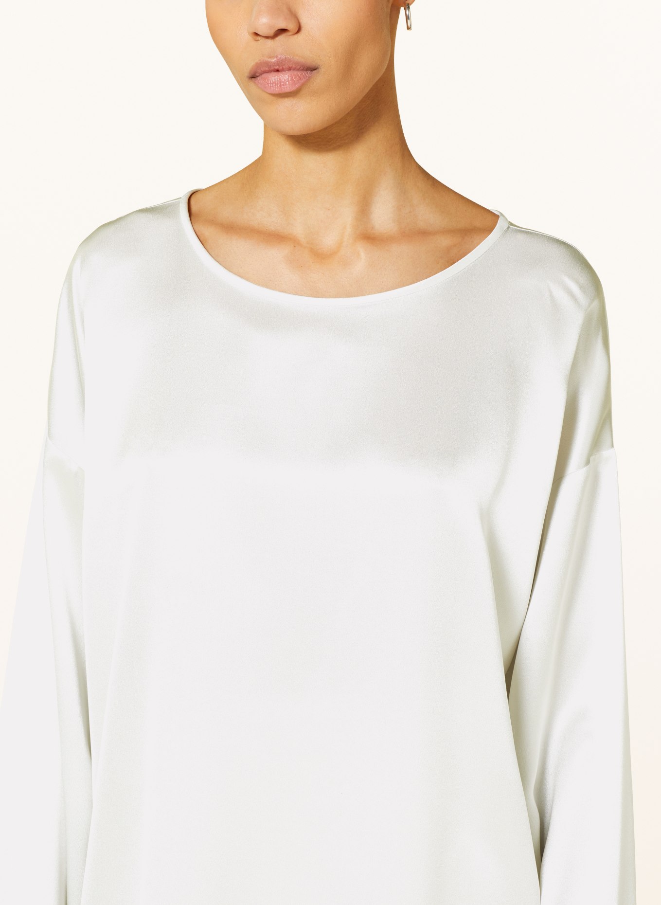 FABIANA FILIPPI Shirt blouse in silk, Color: SILVER (Image 4)