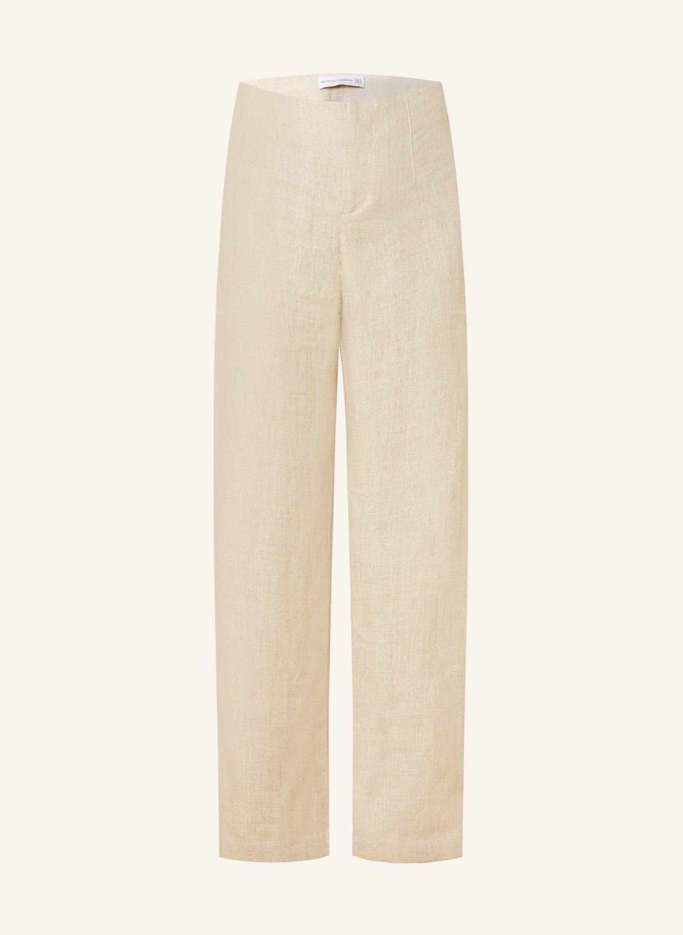 FAITHFULL THE BRAND Linen trousers ISOTTA, Color: BEIGE (Image 1)