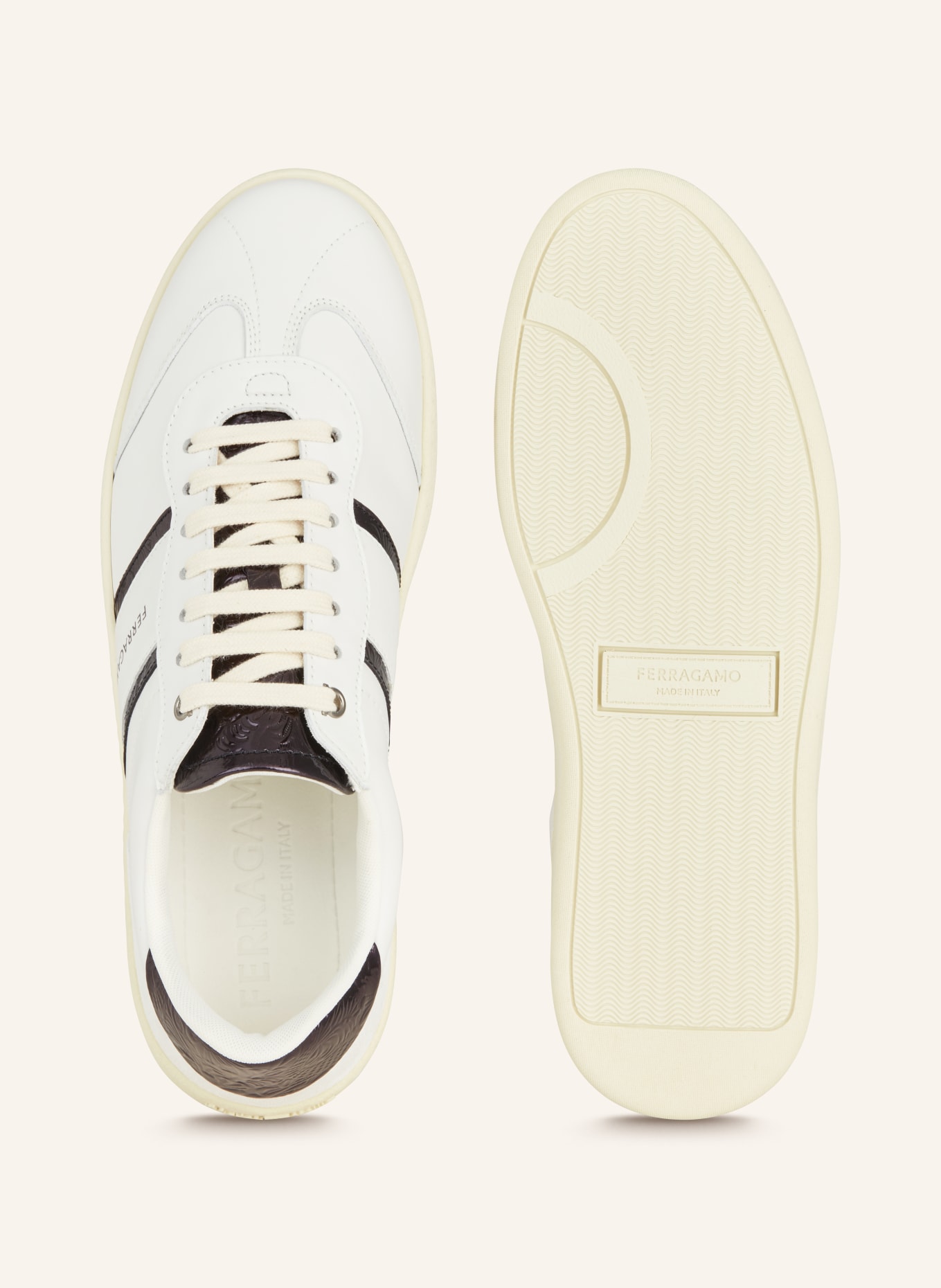 FERRAGAMO Sneakers ACHILLE2, Color: WHITE/ BLACK (Image 5)