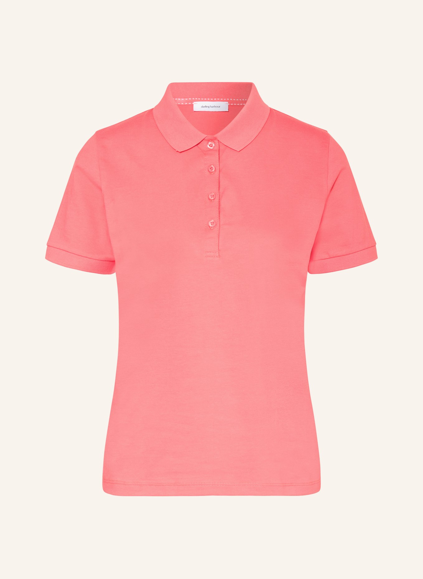 darling harbour Pique polo shirt, Color: KORALLE (Image 1)