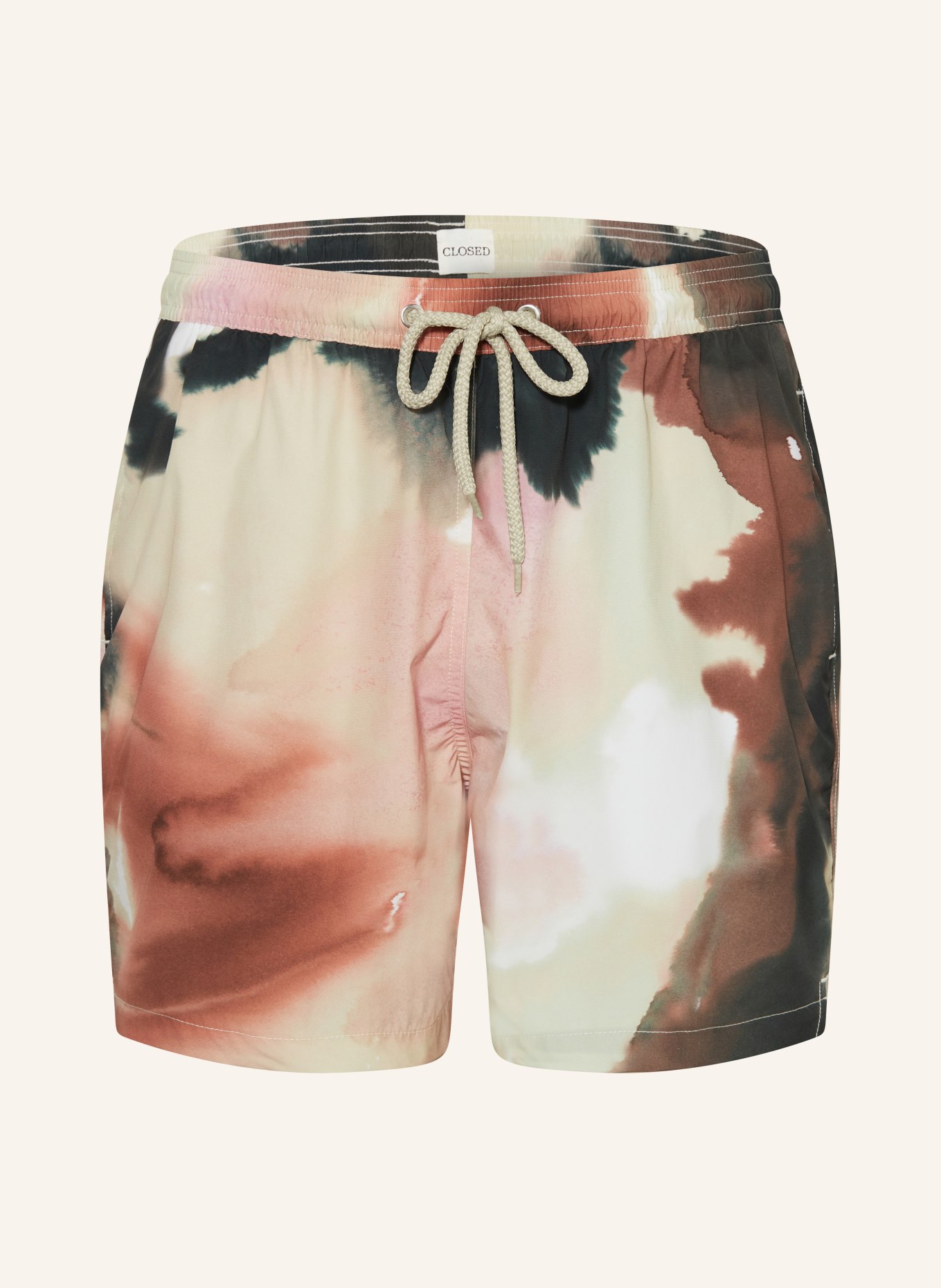 CLOSED Swim shorts, Color: DARK GREEN/ BROWN/ LIGHT YELLOW (Image 1)