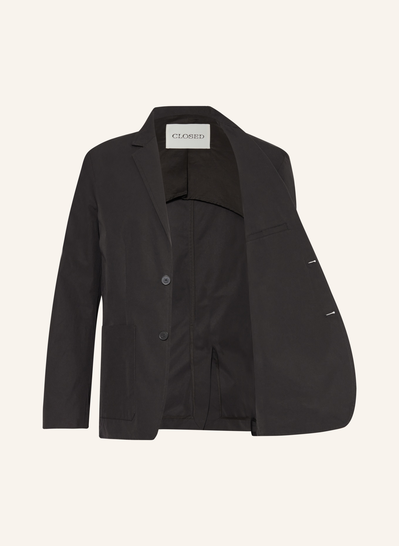 CLOSED Tailored jacket regular fit, Color: BLACK (Image 4)