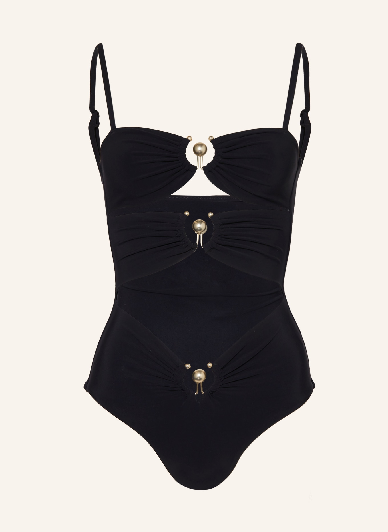 CHRISTOPHER ESBER Swimsuit PIERCED ORBIT, Color: BLACK (Image 1)