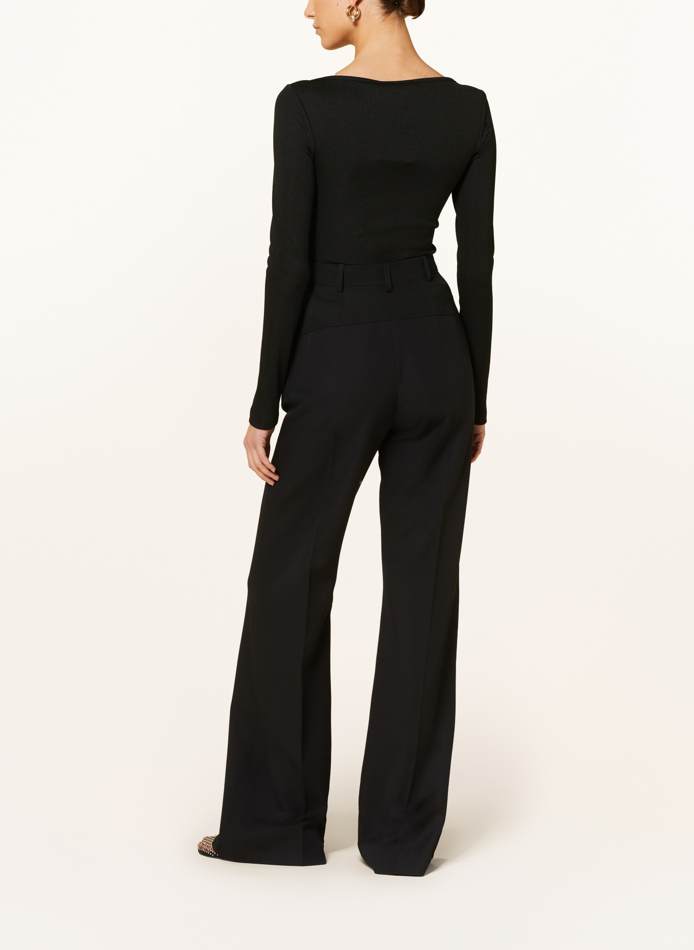 CHRISTOPHER ESBER Long sleeve shirt with cut-out, Color: BLACK (Image 3)
