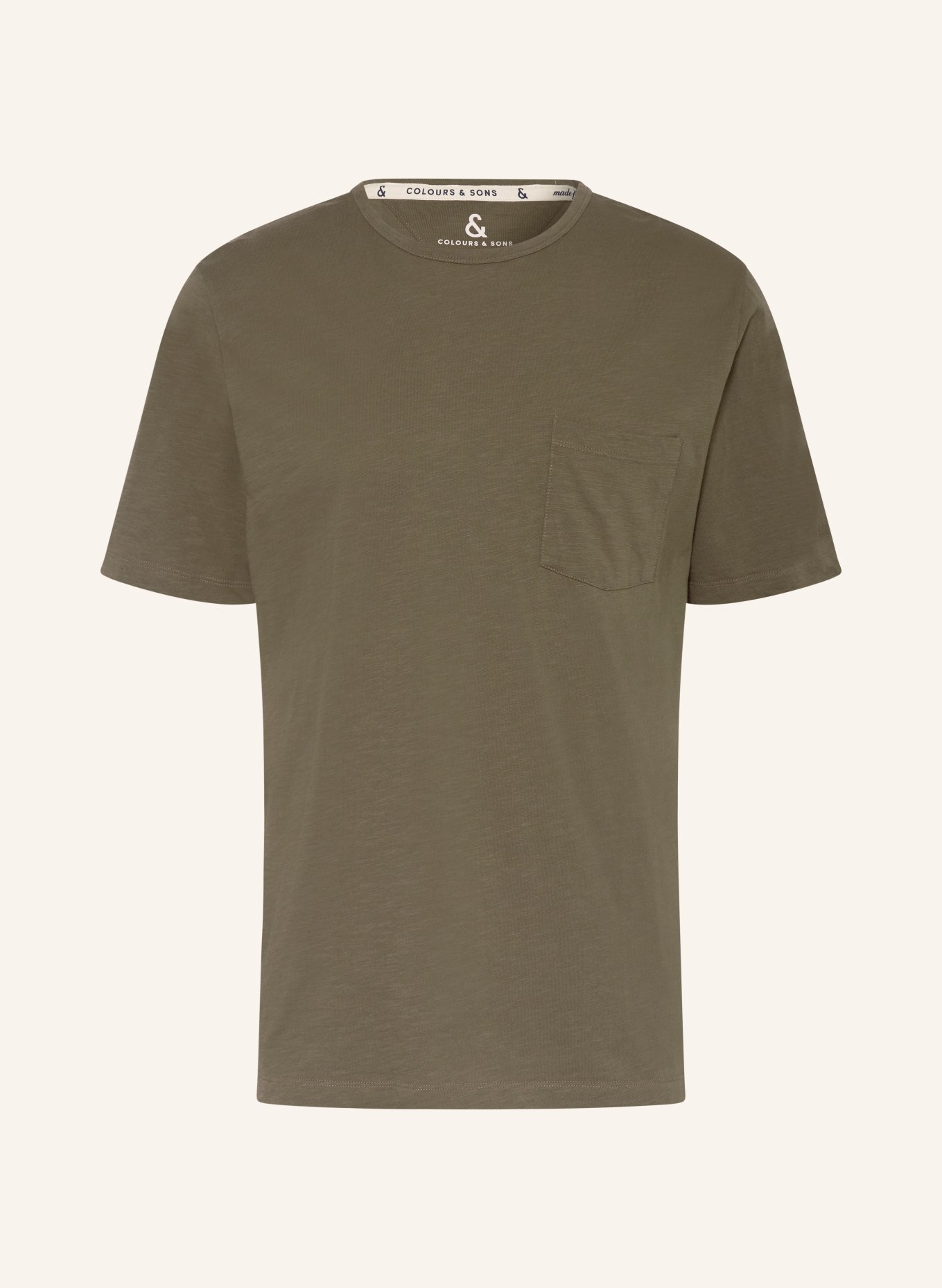 COLOURS & SONS T-shirt, Color: OLIVE (Image 1)